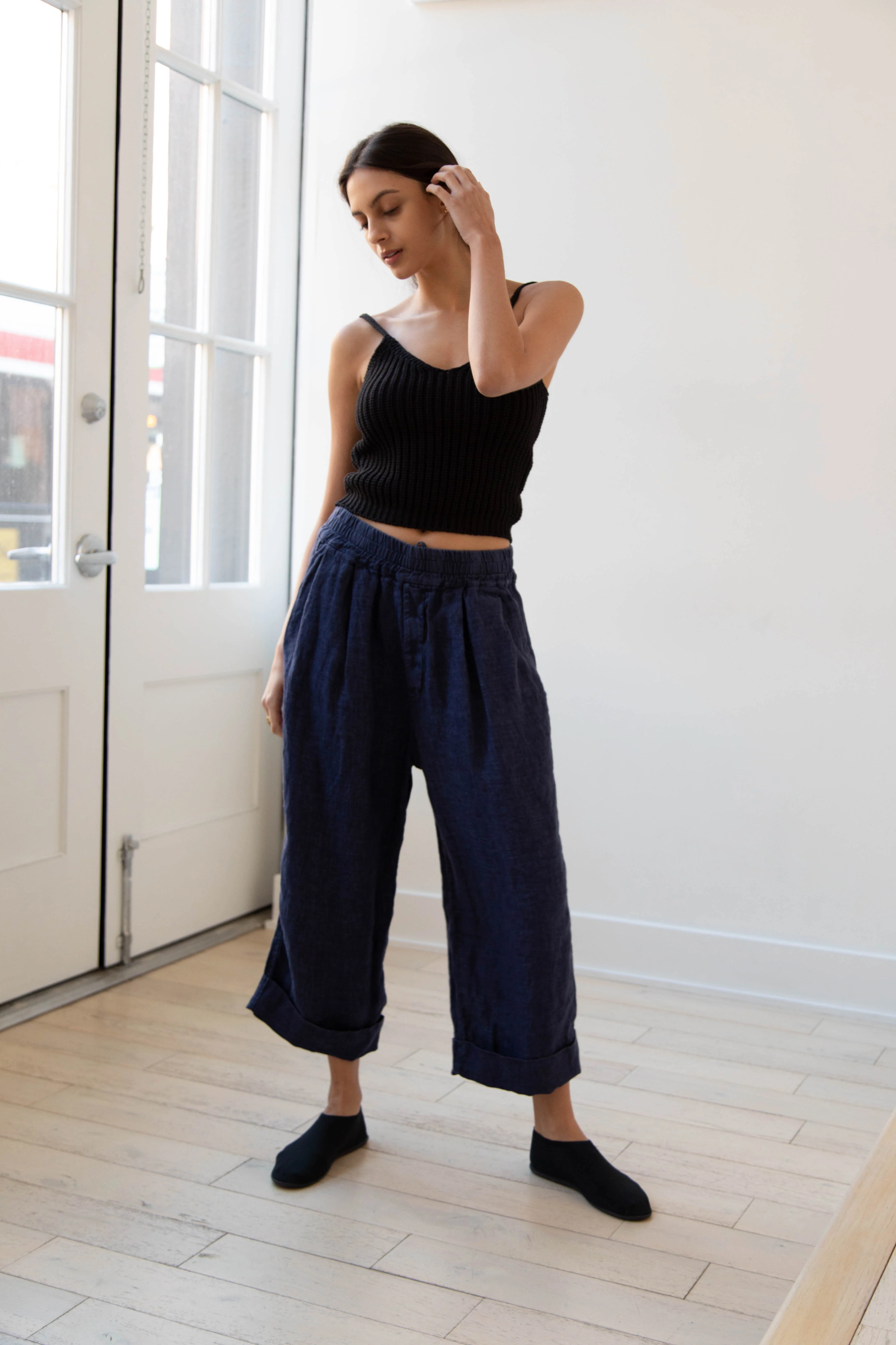 Album di Famiglia | Linen Bragoni in Navy - Image 16