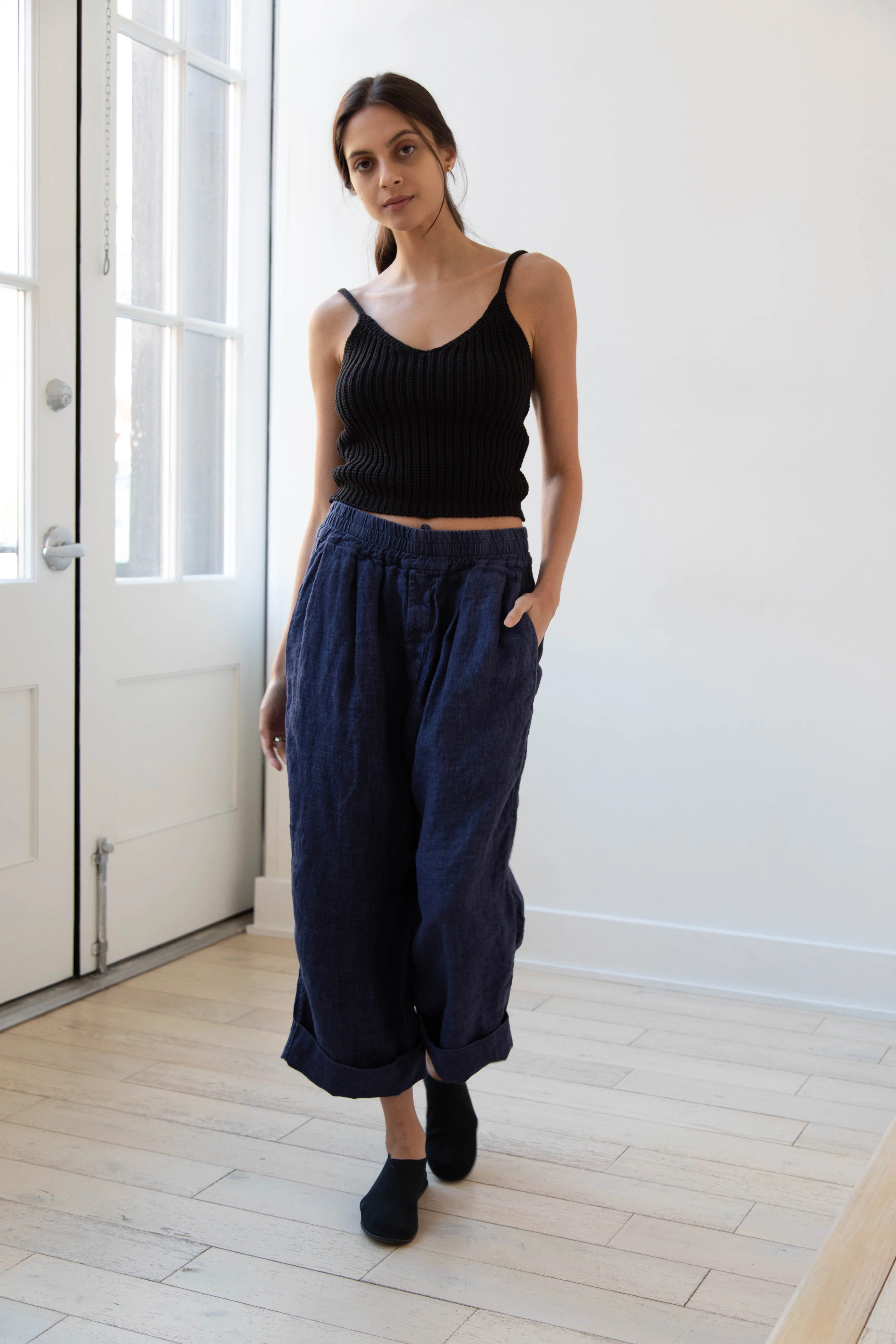 Album di Famiglia | Linen Bragoni in Navy - Image 17