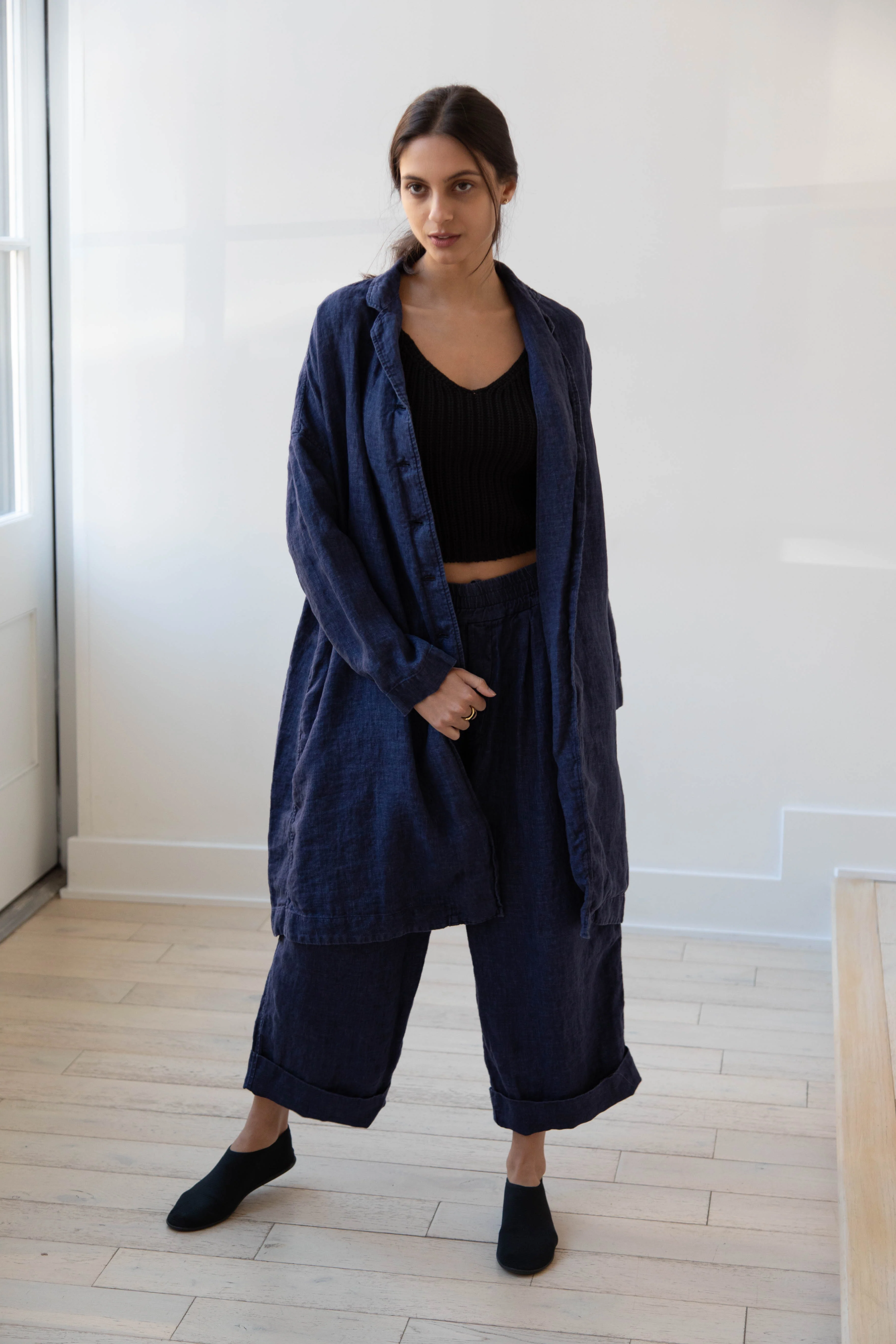 Album di Famiglia | Linen Bragoni in Navy - Image 20