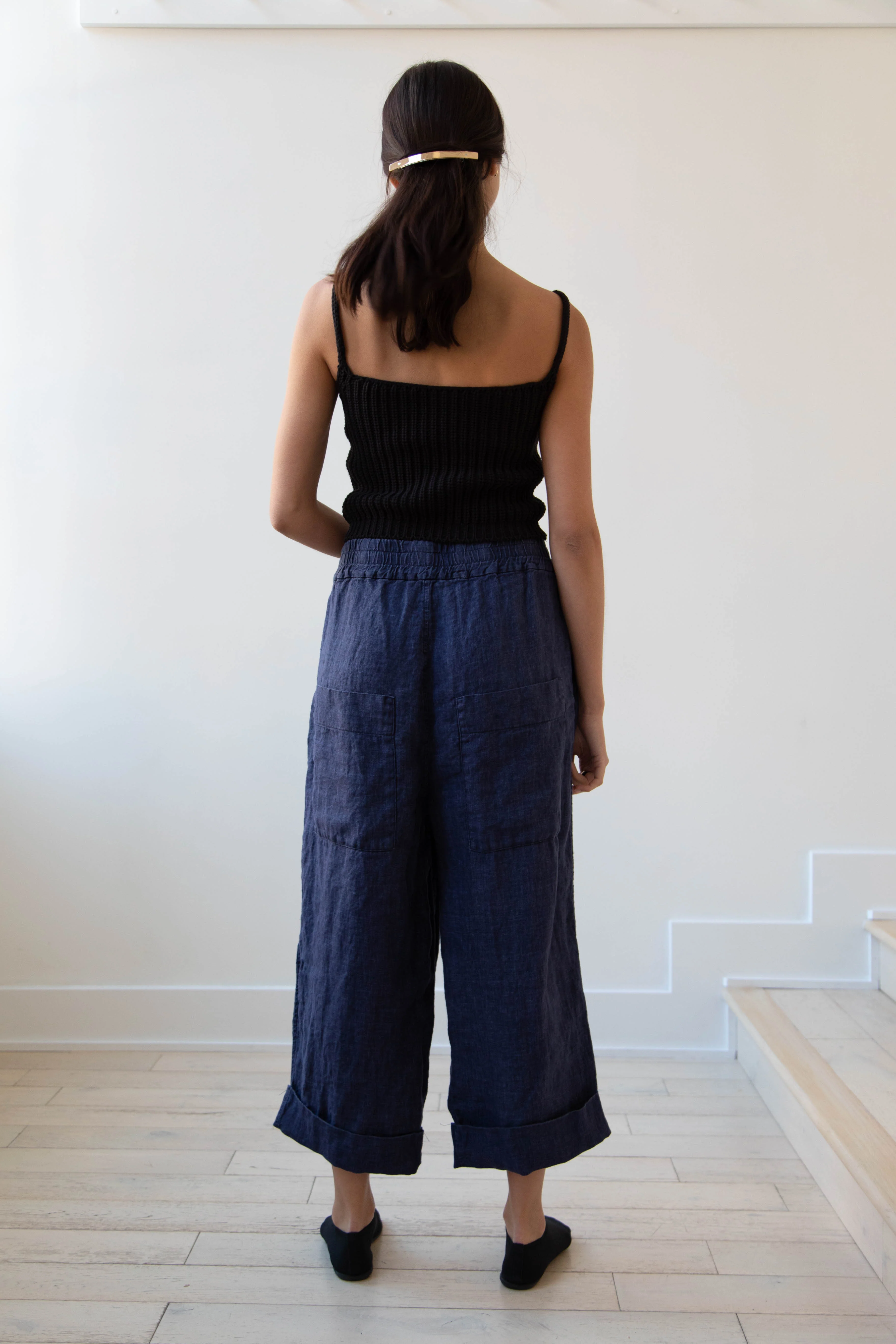 Album di Famiglia | Linen Bragoni in Navy - Image 21