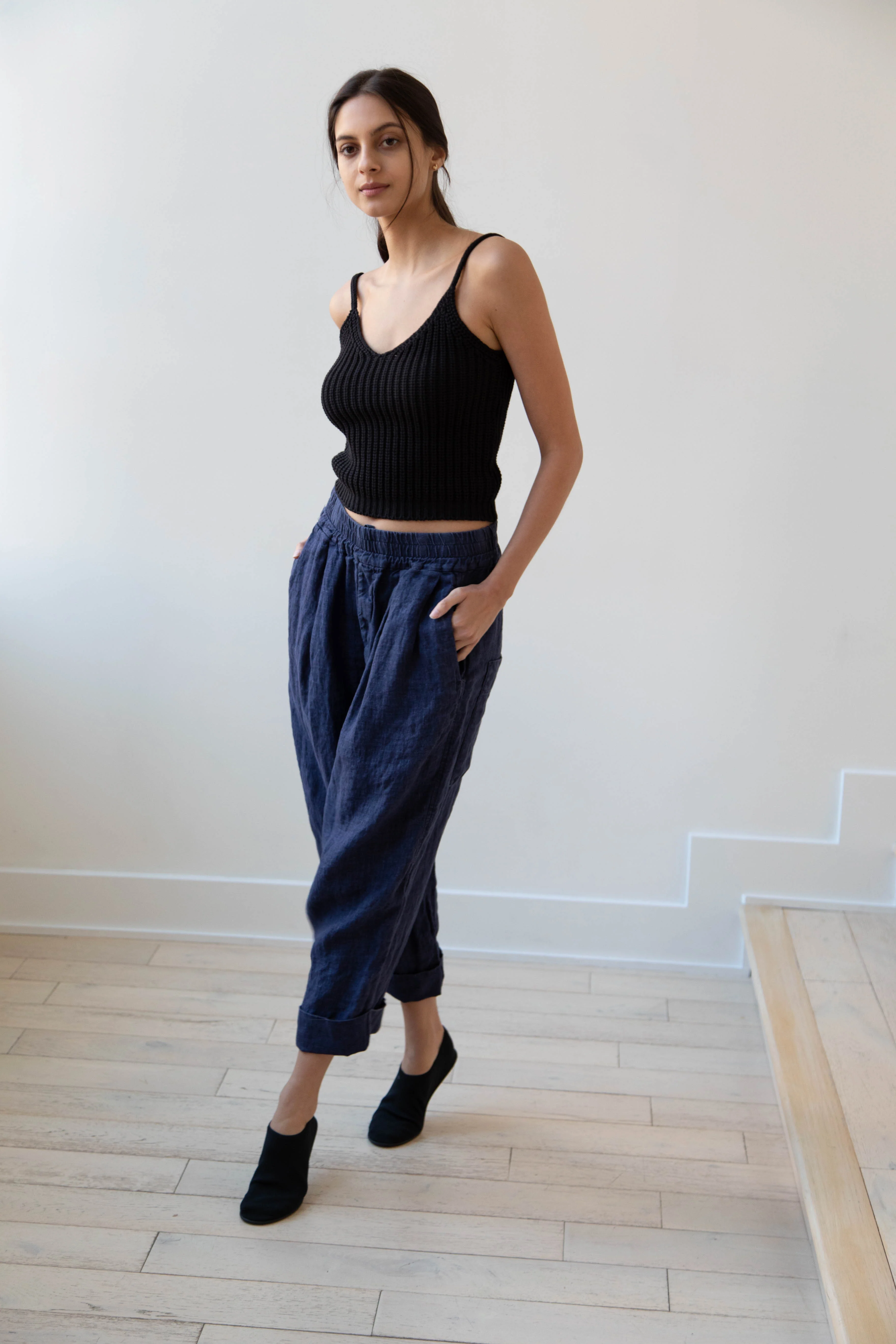 Album di Famiglia | Linen Bragoni in Navy - Image 23