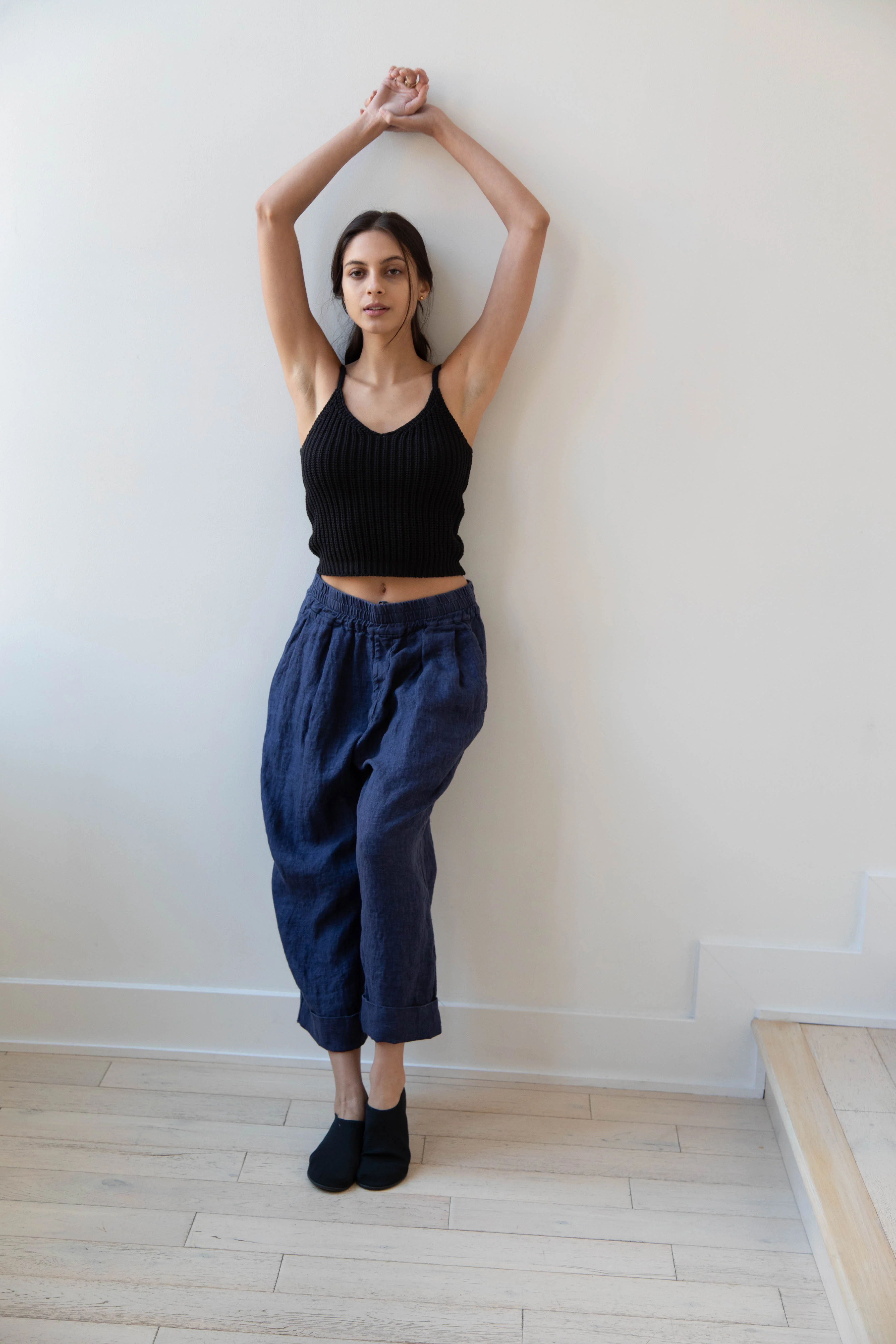 Album di Famiglia | Linen Bragoni in Navy - Image 24