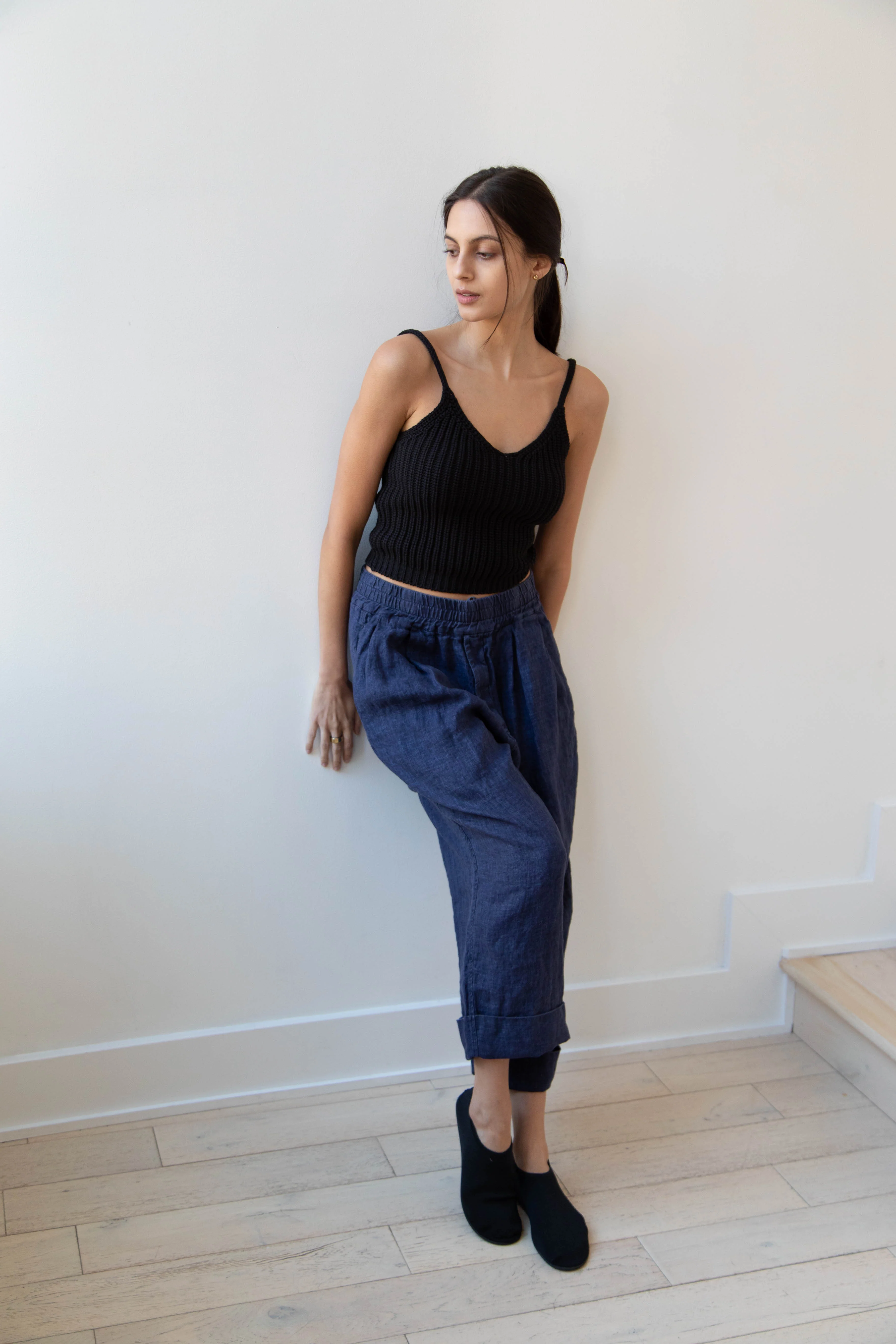 Album di Famiglia | Linen Bragoni in Navy - Image 25