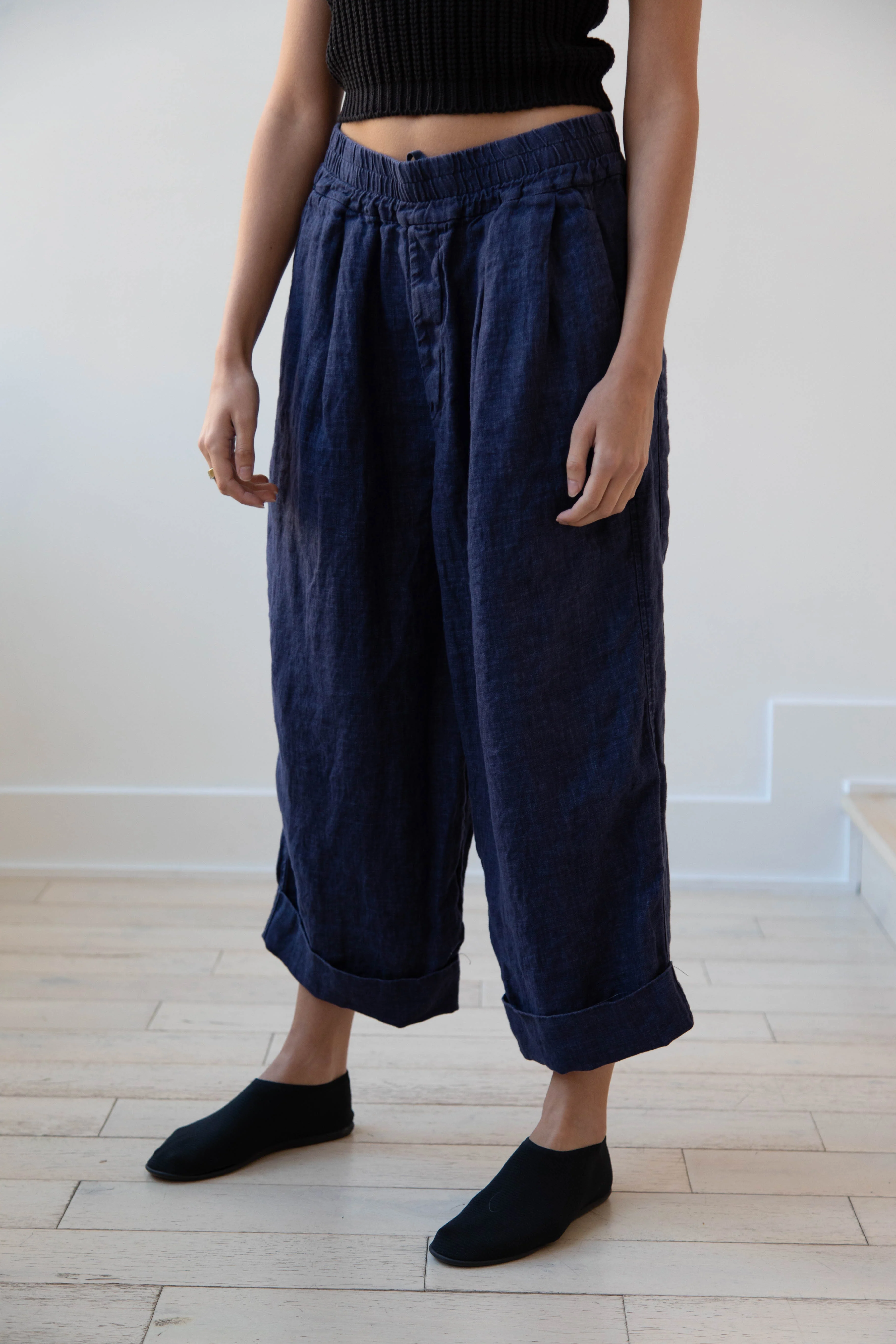 Album di Famiglia | Linen Bragoni in Navy - Image 7