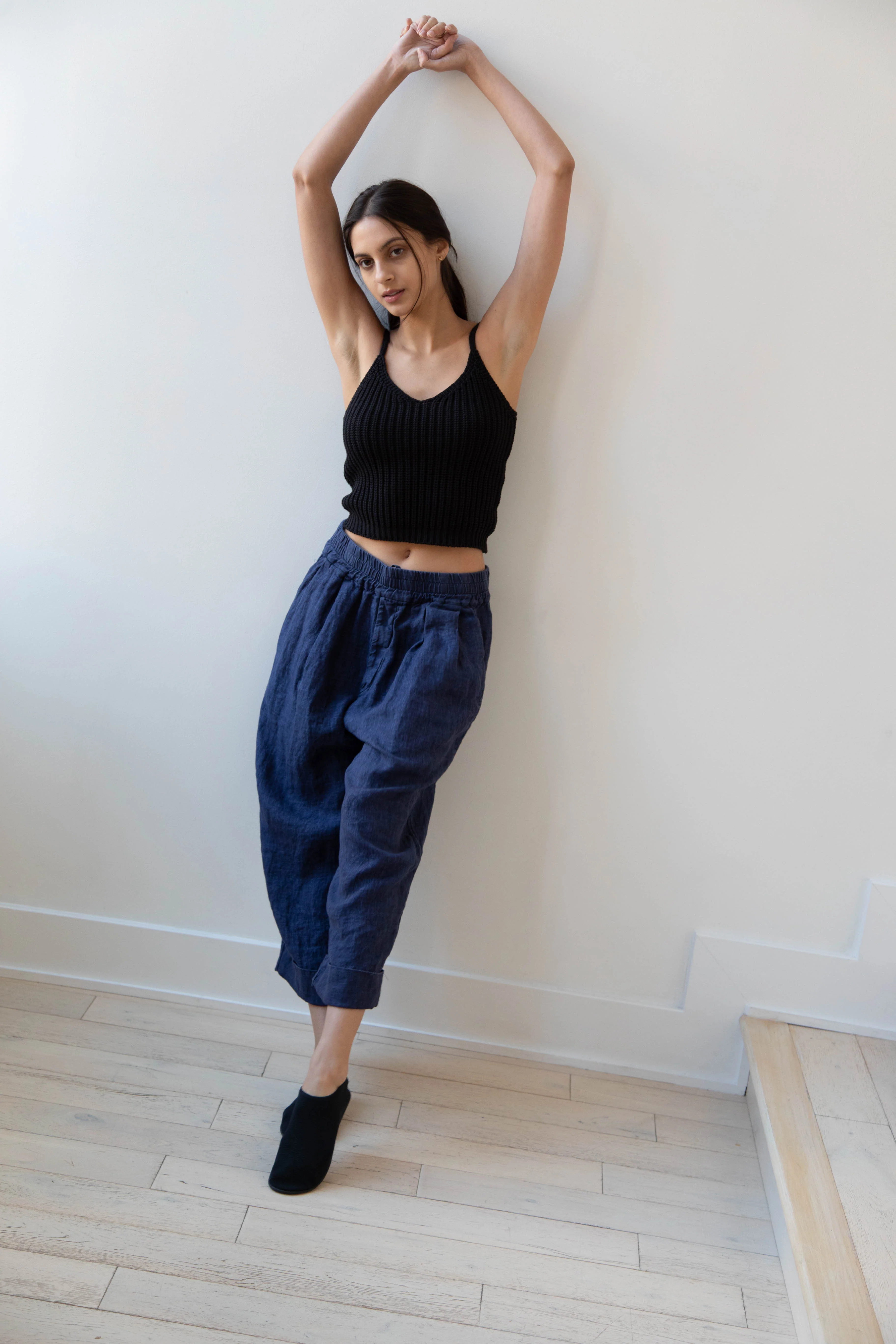Album di Famiglia | Linen Bragoni in Navy - Image 9