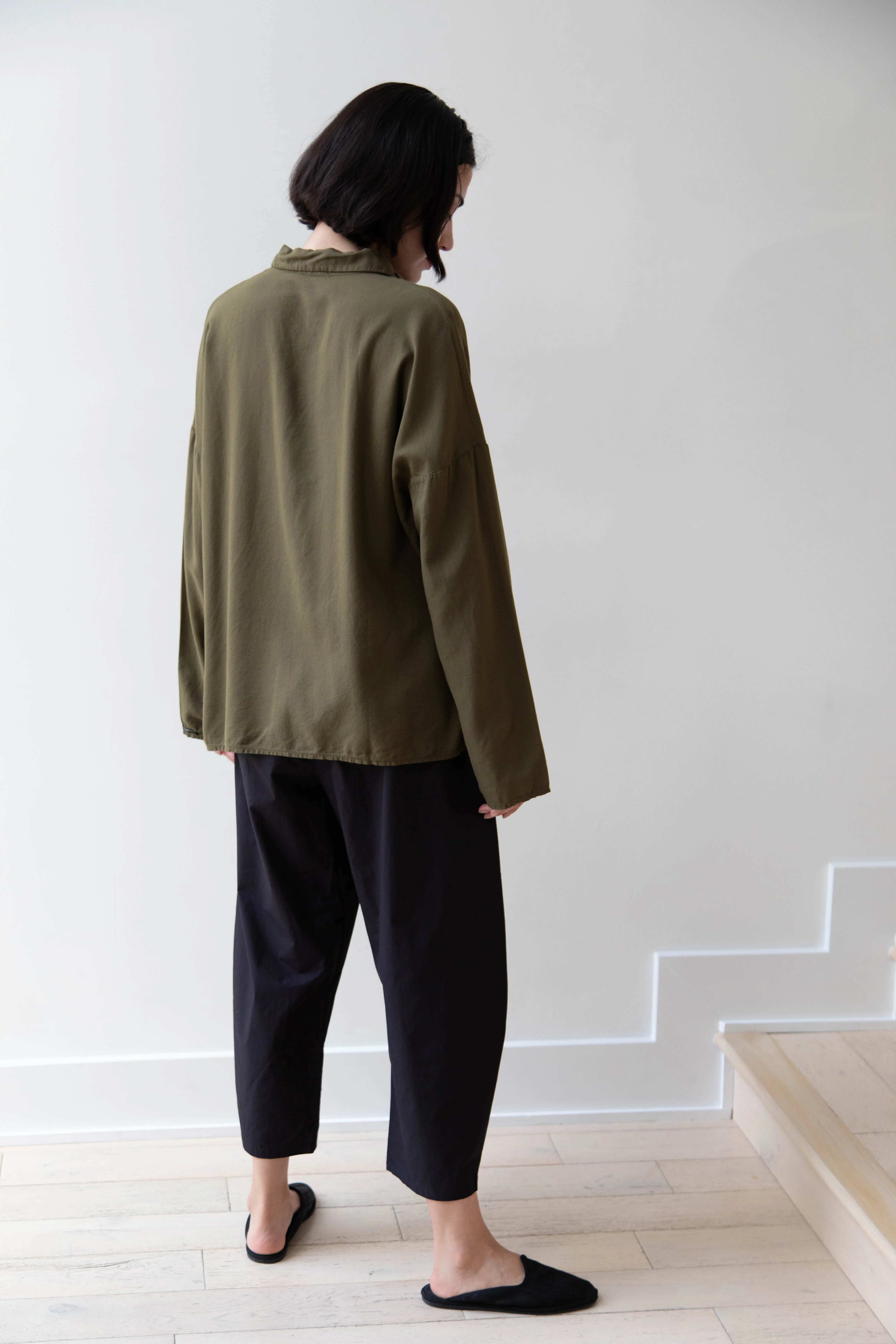 Album di Famiglia | Short Collar Shirt in TVC Olive - Image 14
