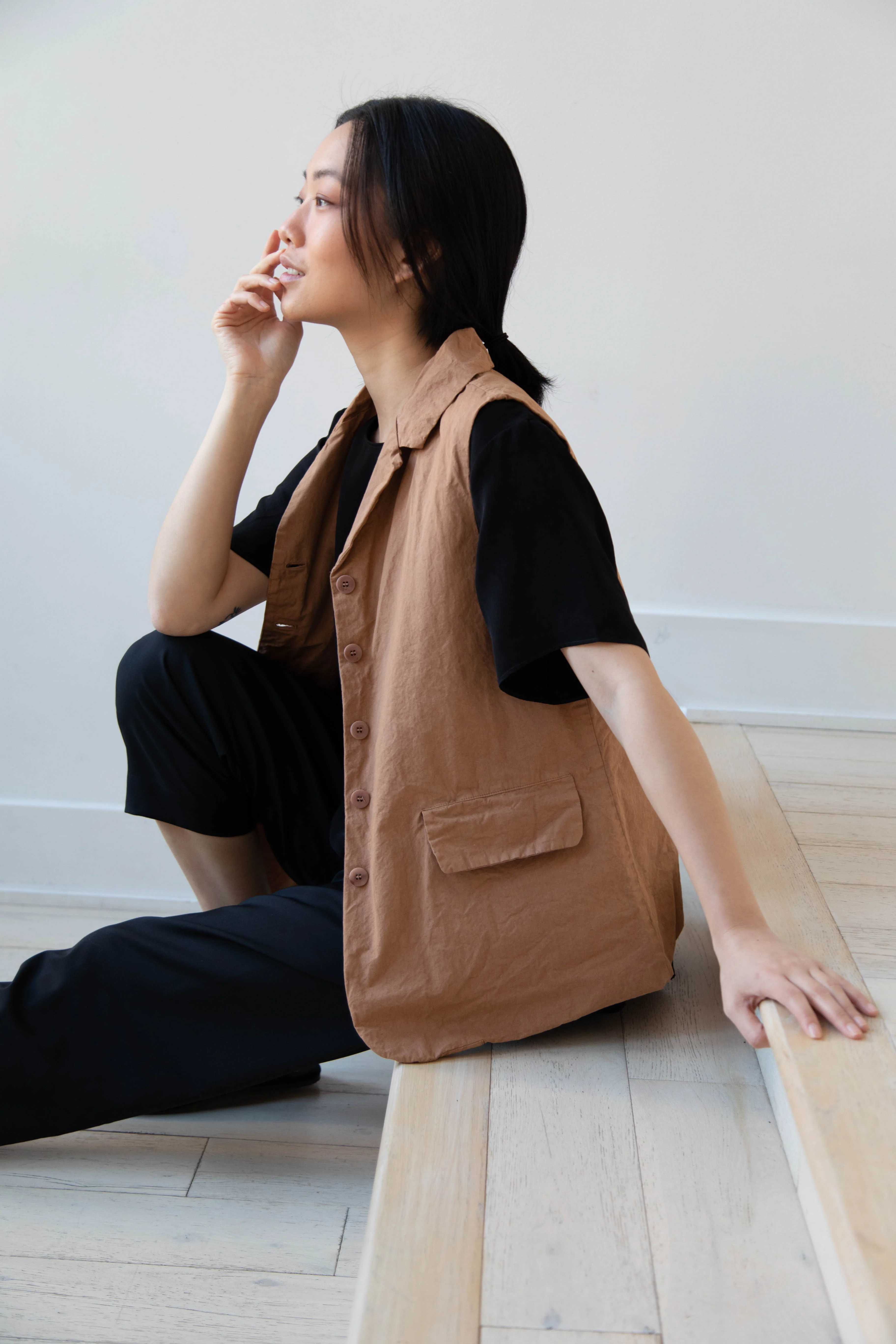 Album di Famiglia | Sleeveless Blazer CC in Pottery - Image 26