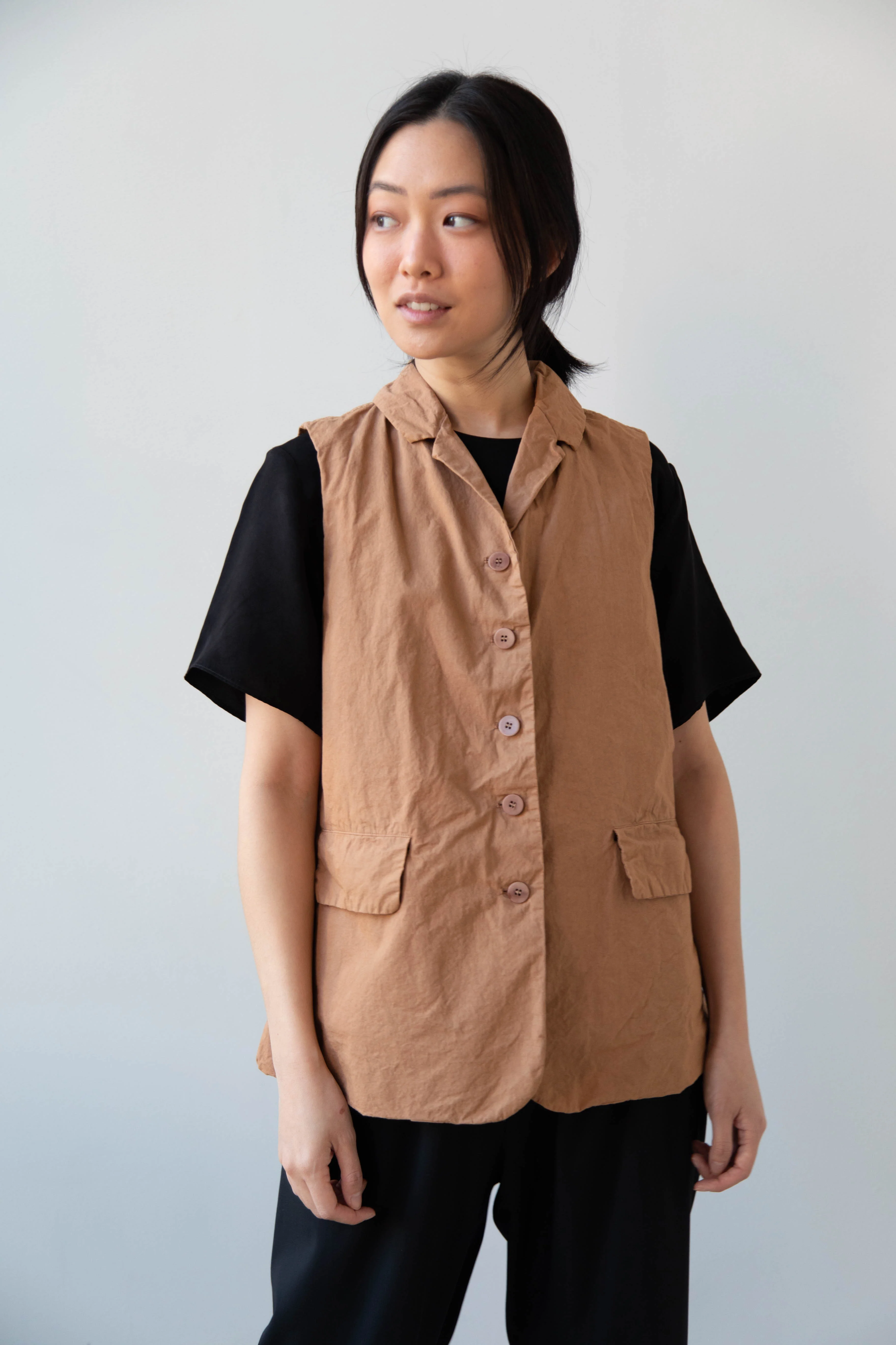 Album di Famiglia | Sleeveless Blazer CC in Pottery - Image 28