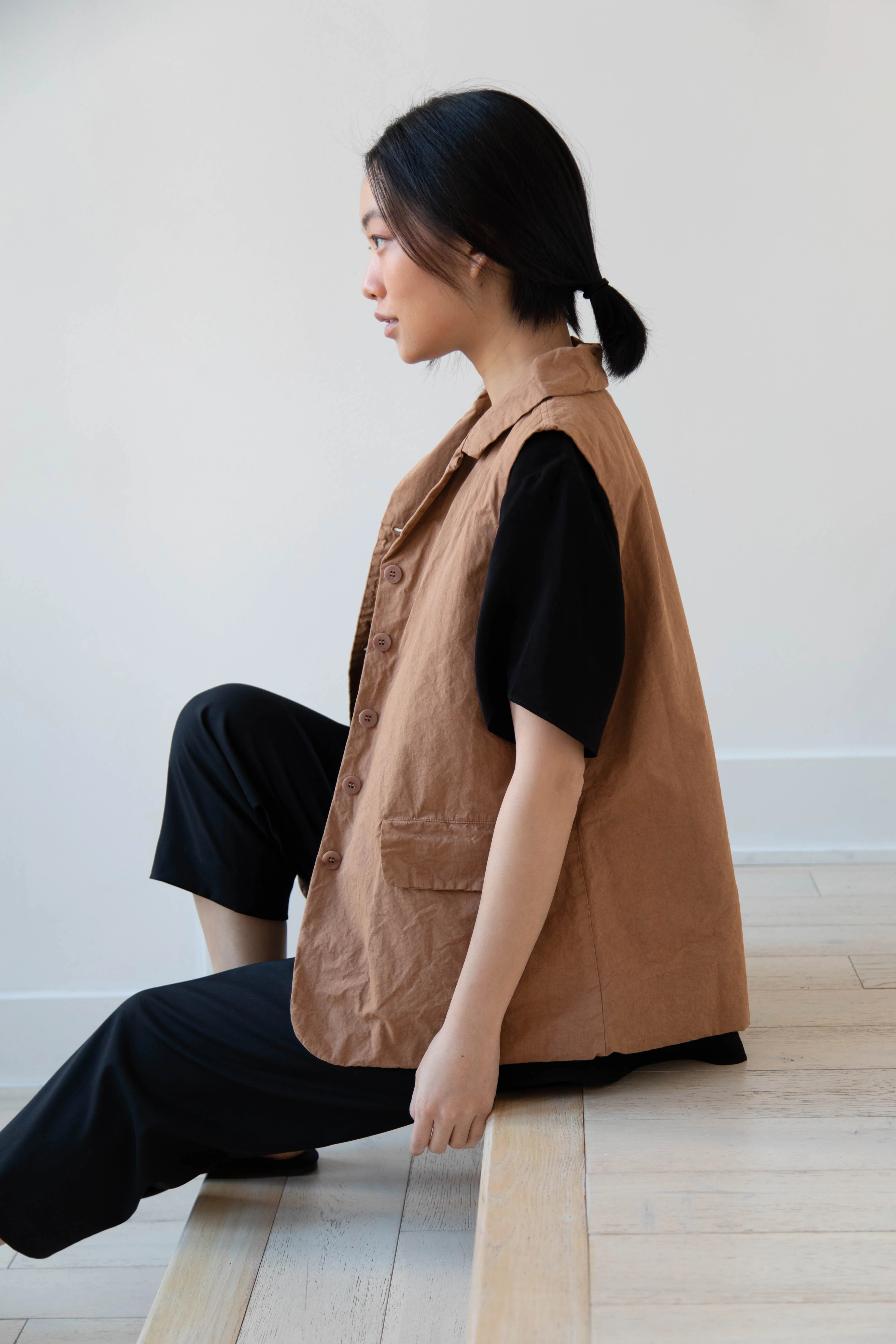 Album di Famiglia | Sleeveless Blazer CC in Pottery - Image 3