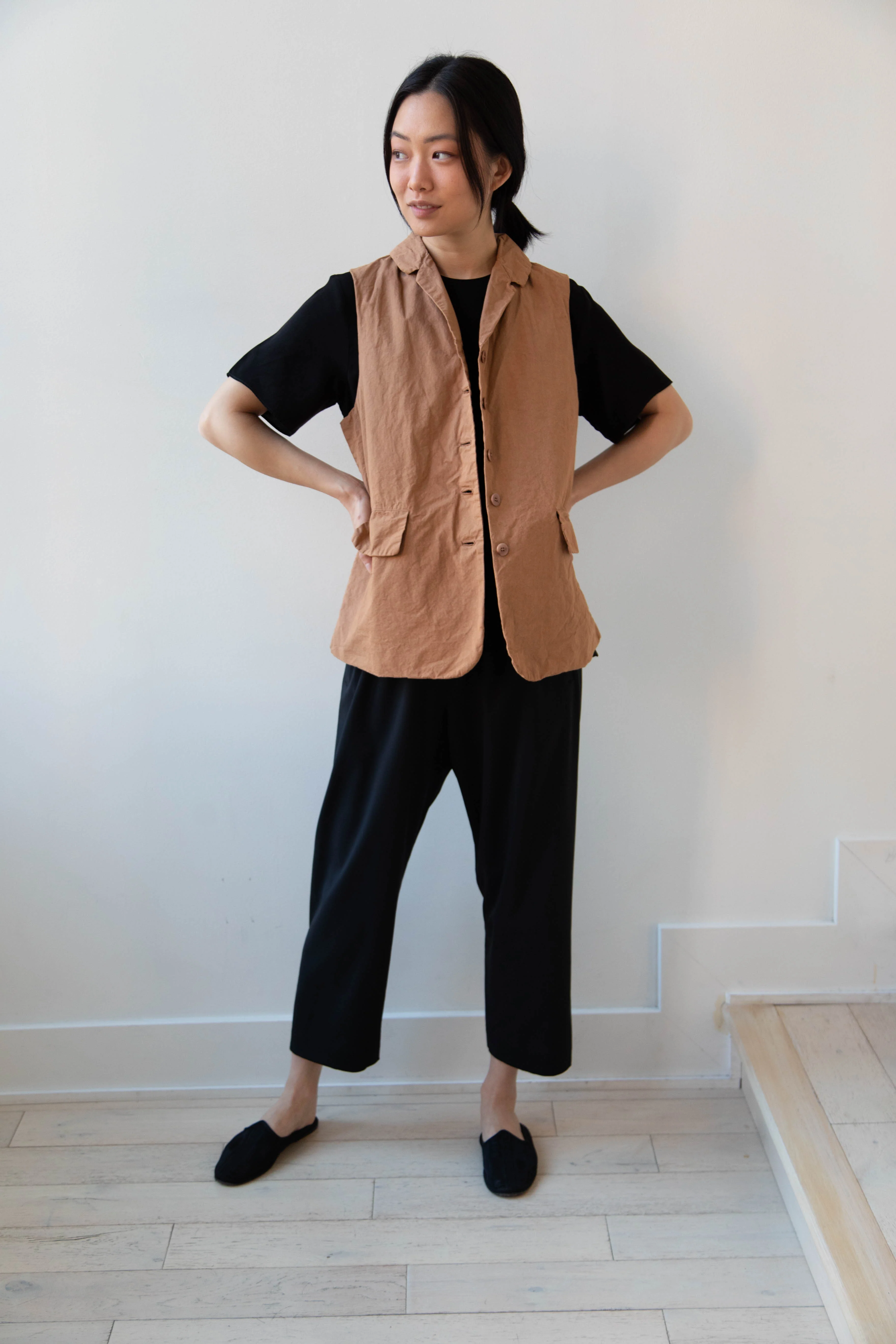 Album di Famiglia | Sleeveless Blazer CC in Pottery - Image 7