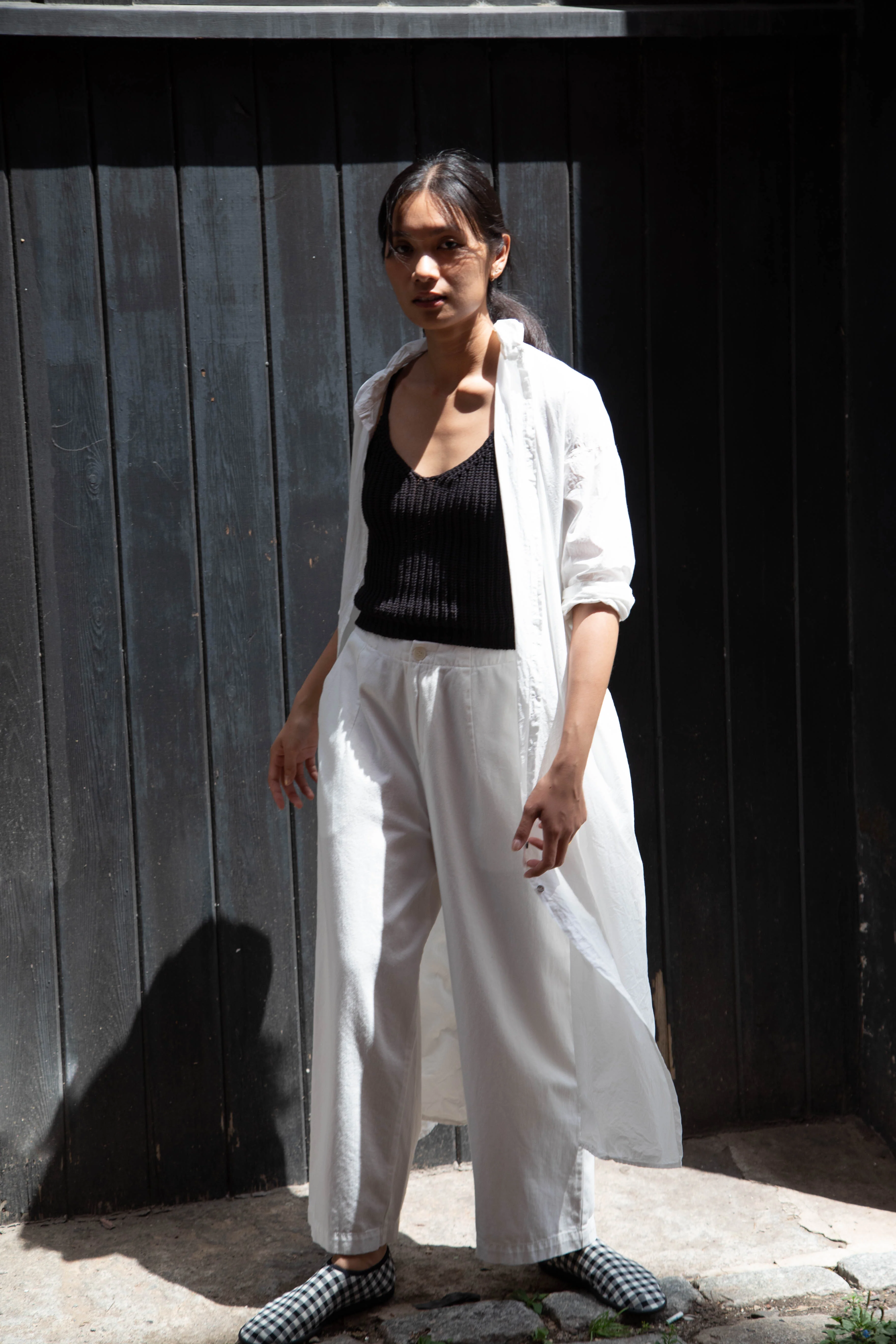 Album di Famiglia | TC Cotton Long Shirt Dress in Milk White - Image 11