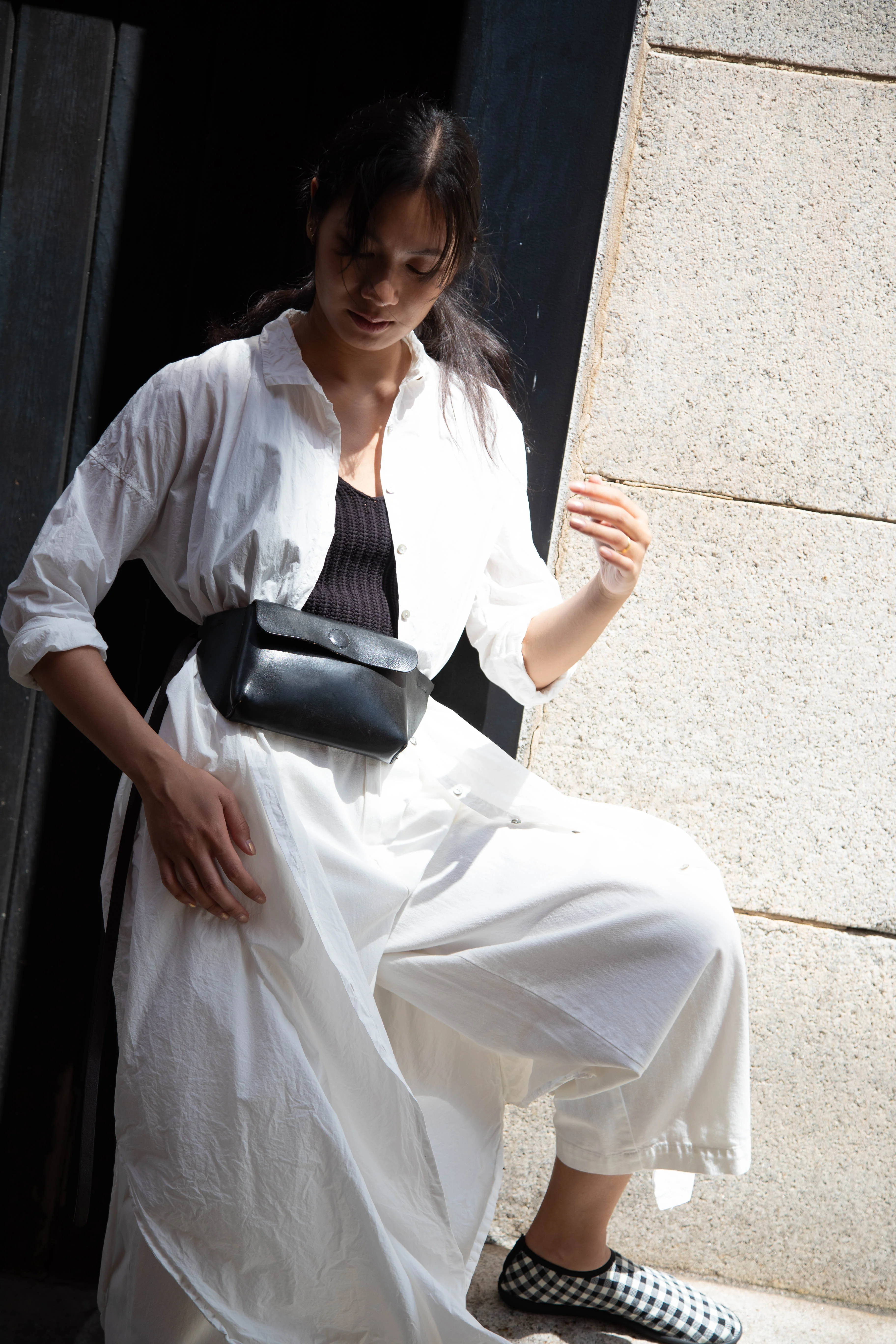 Album di Famiglia | TC Cotton Long Shirt Dress in Milk White - Image 53