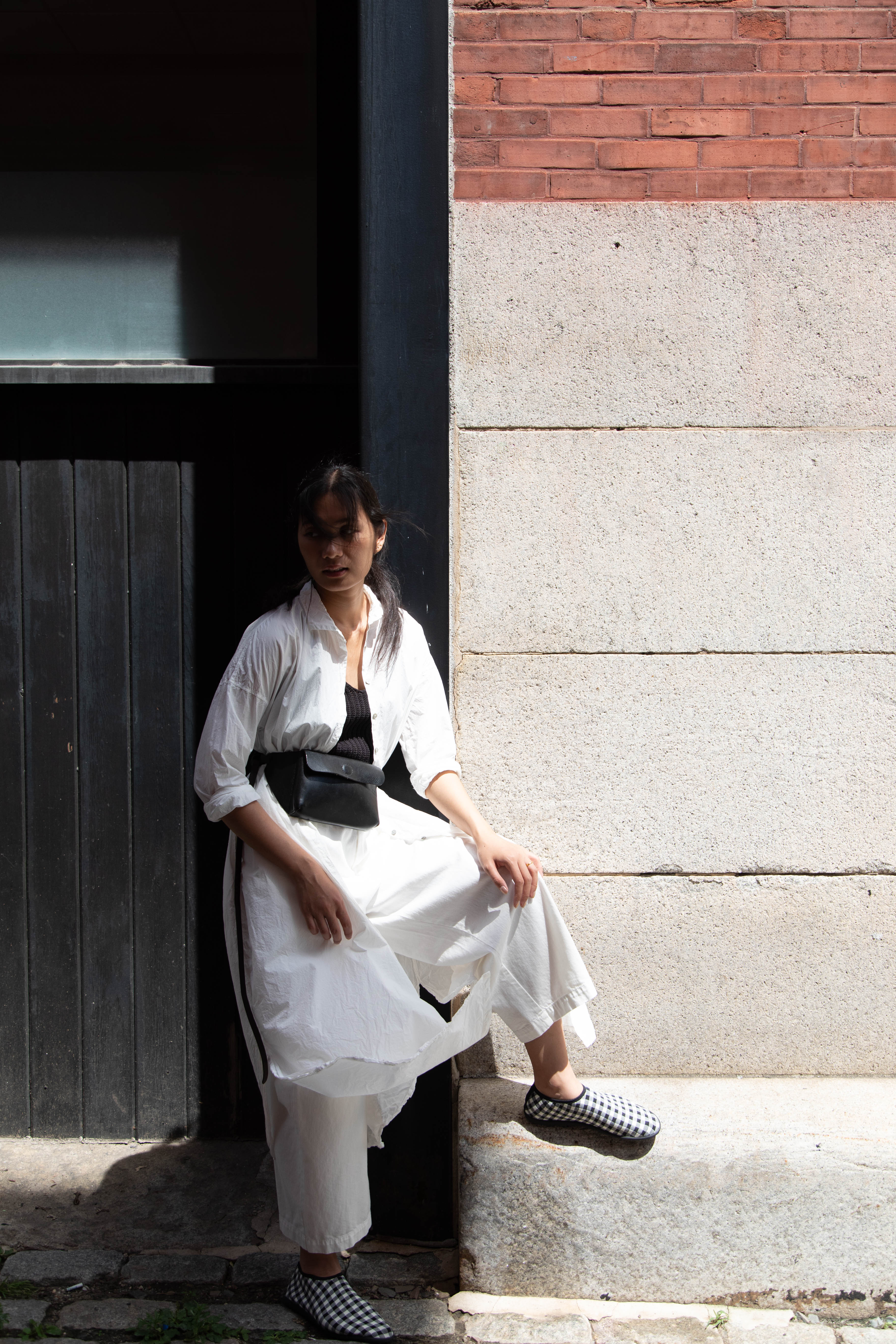 Album di Famiglia | TC Cotton Long Shirt Dress in Milk White - Image 56