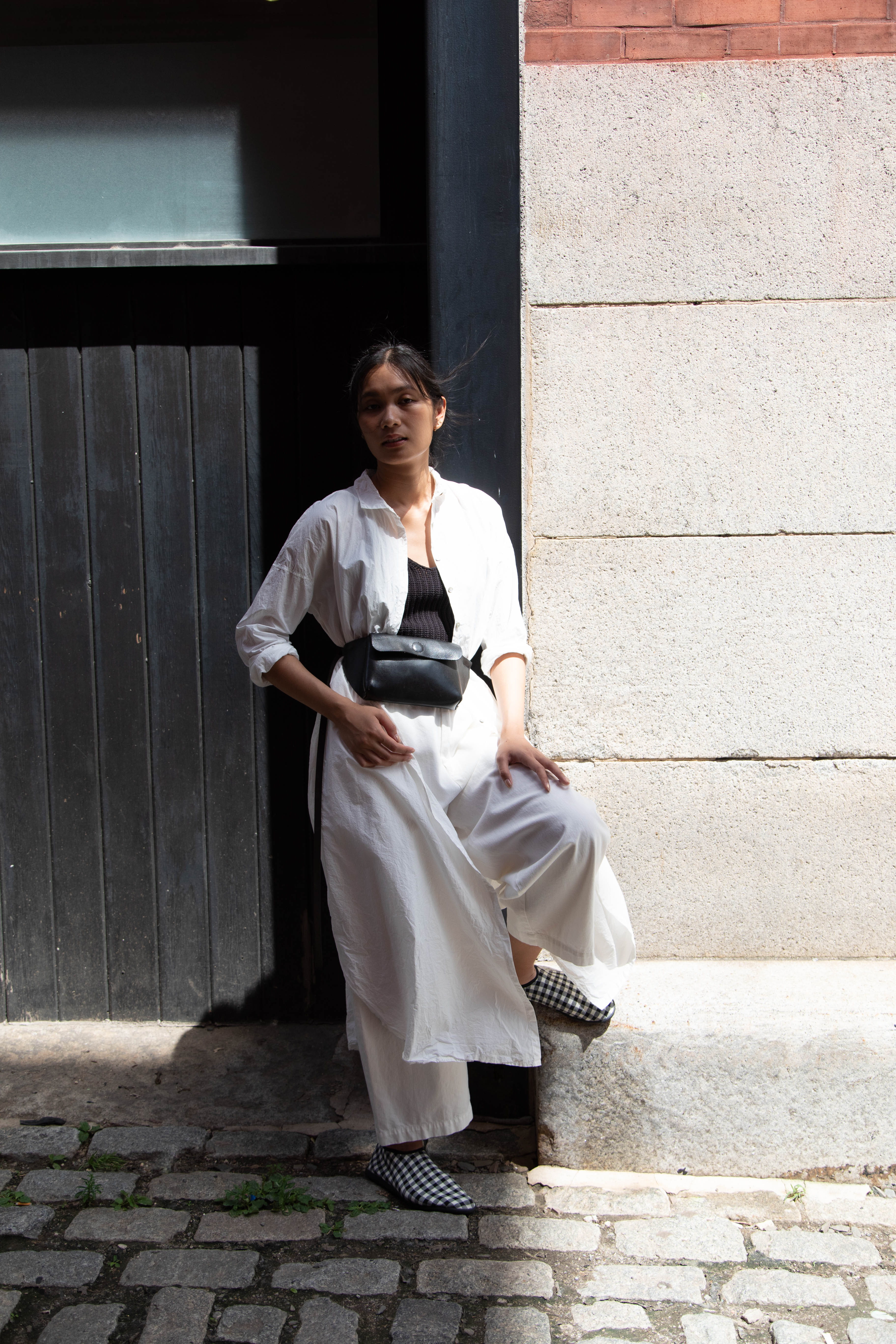 Album di Famiglia | TC Cotton Long Shirt Dress in Milk White - Image 57