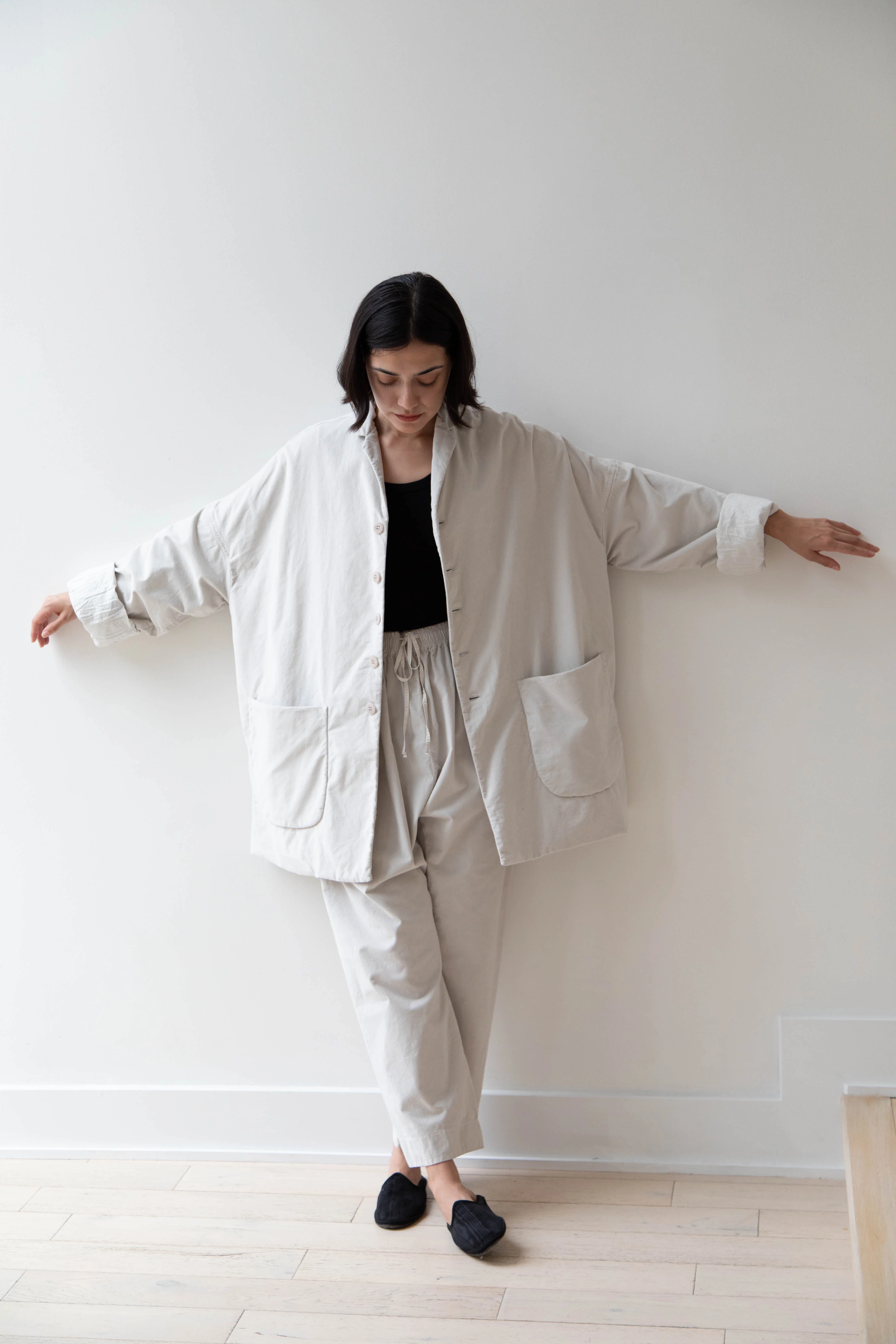 Album di Famiglia | Velvet Big Blazer in Fog - Image 35