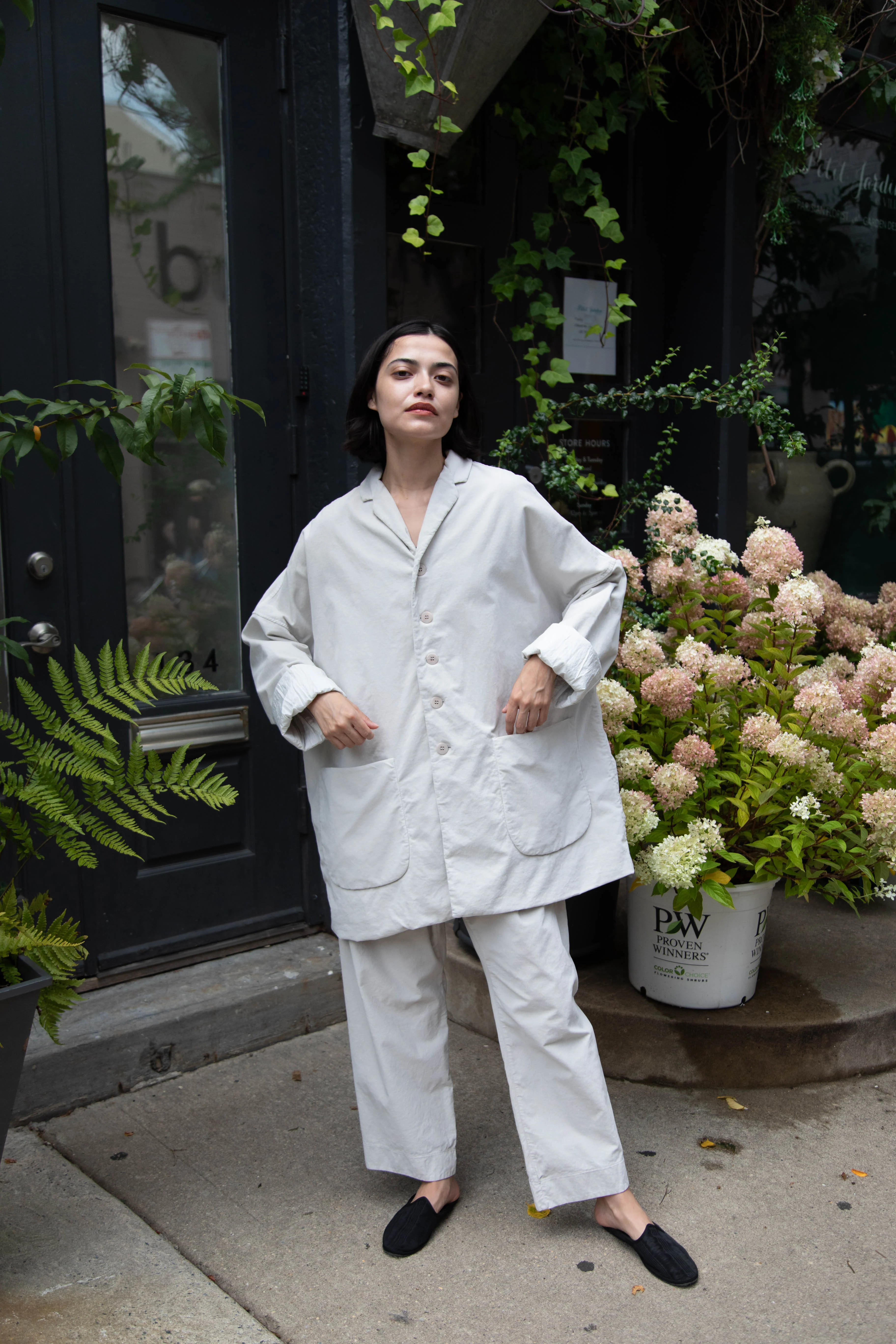 Album di Famiglia | Velvet Big Blazer in Fog - Image 38