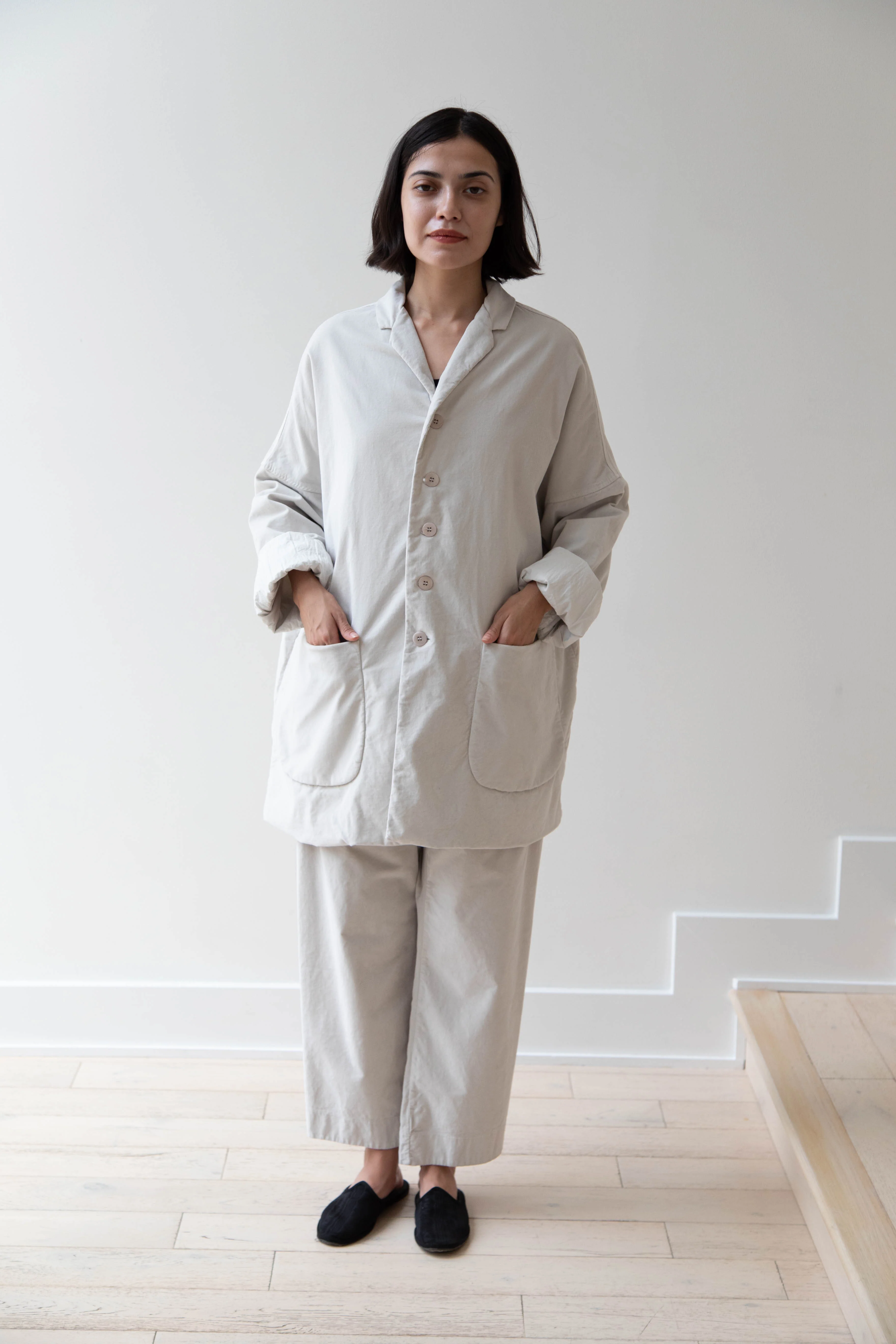 Album di Famiglia | Velvet Big Blazer in Fog - Image 44