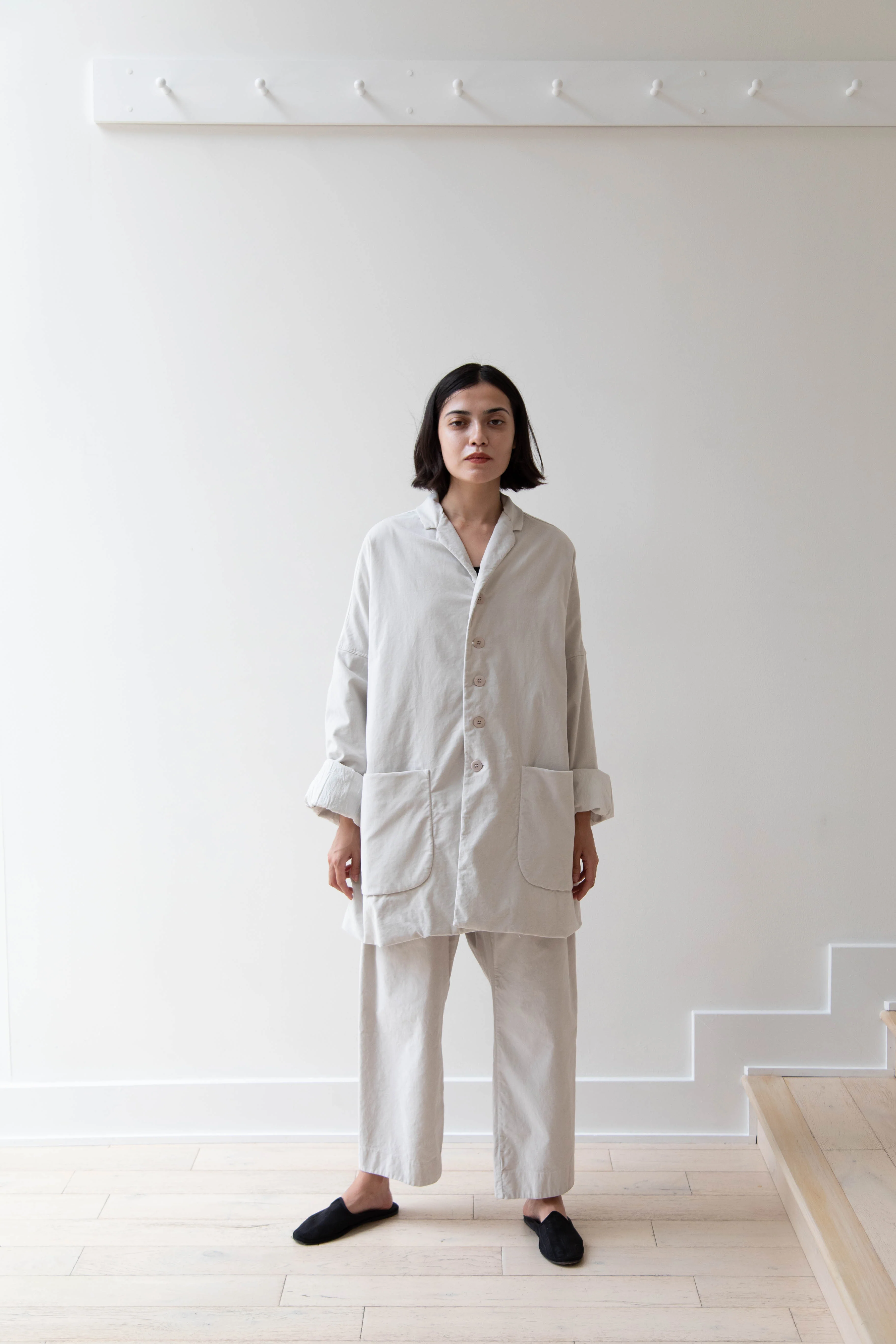 Album di Famiglia | Velvet Big Blazer in Fog - Image 46