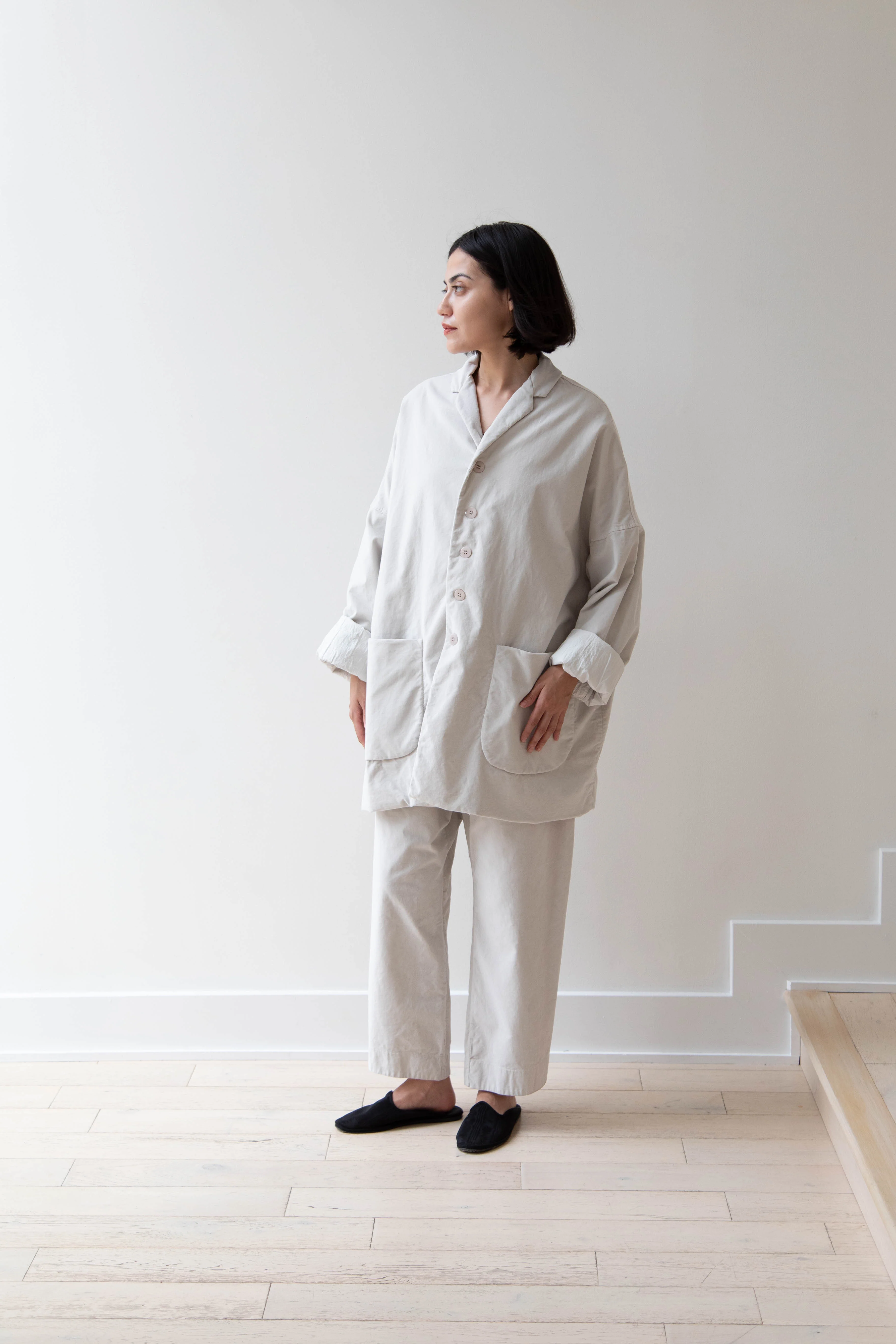 Album di Famiglia | Velvet Big Blazer in Fog - Image 49