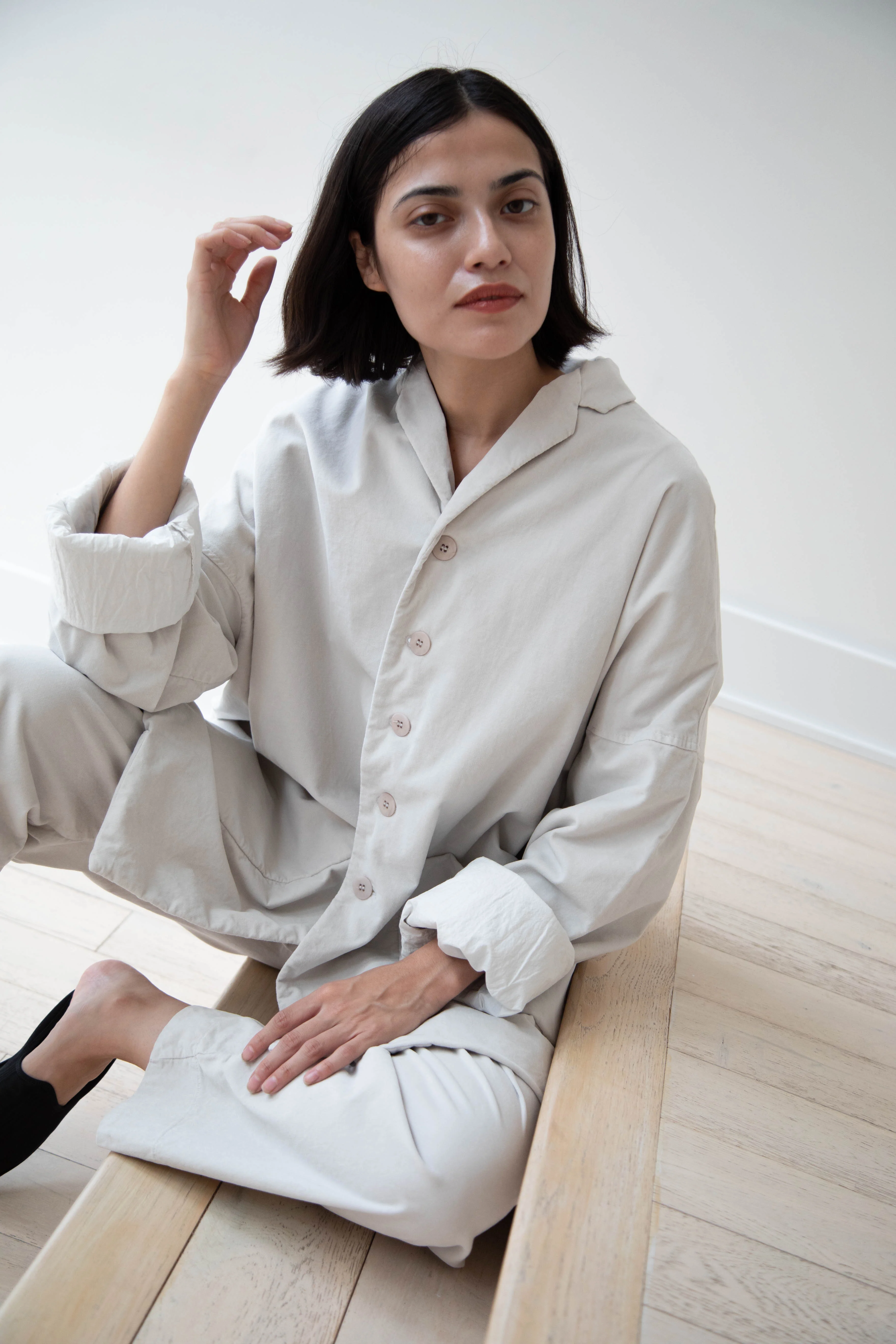 Album di Famiglia | Velvet Big Blazer in Fog - Image 52