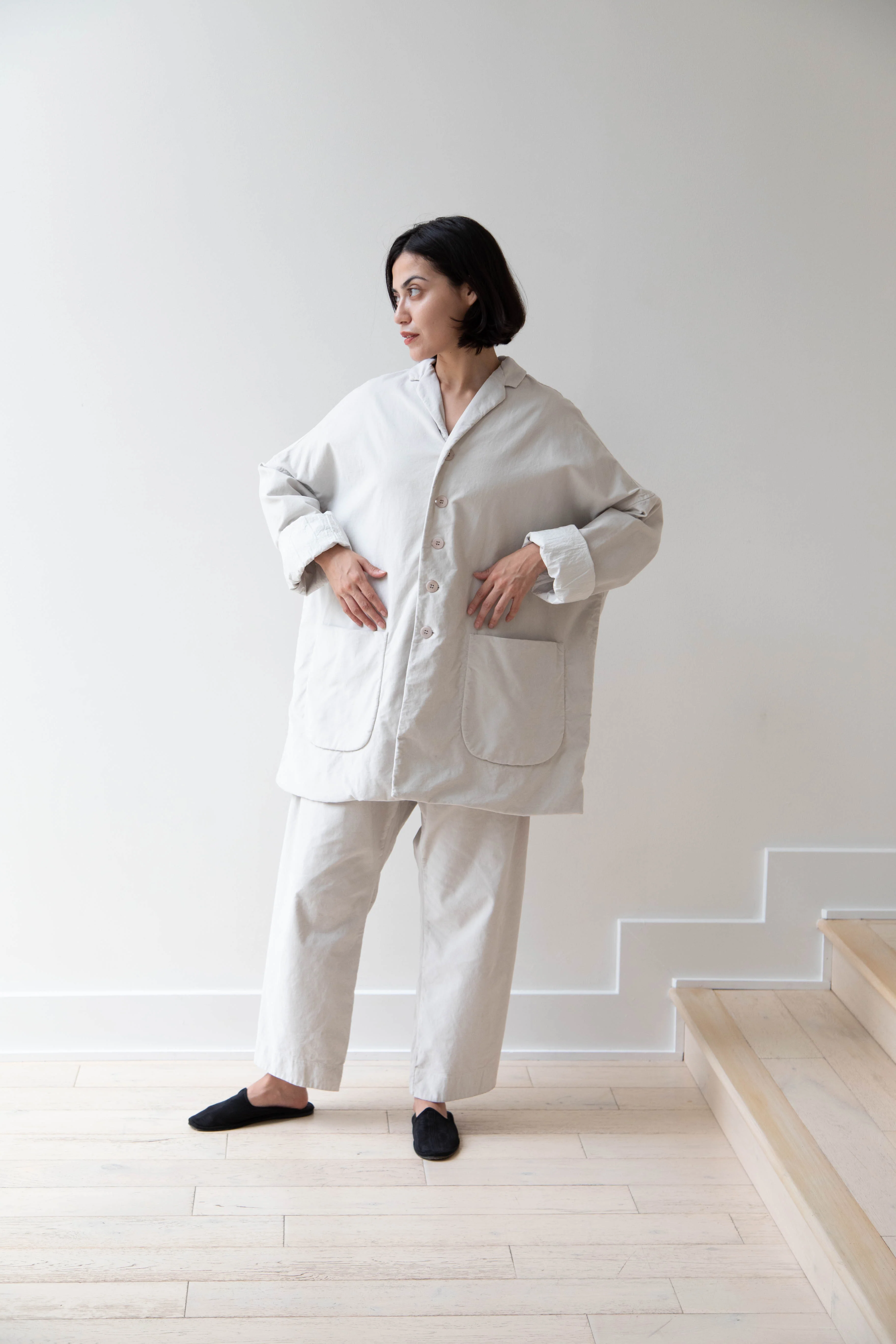Album di Famiglia | Velvet Big Blazer in Fog - Image 59