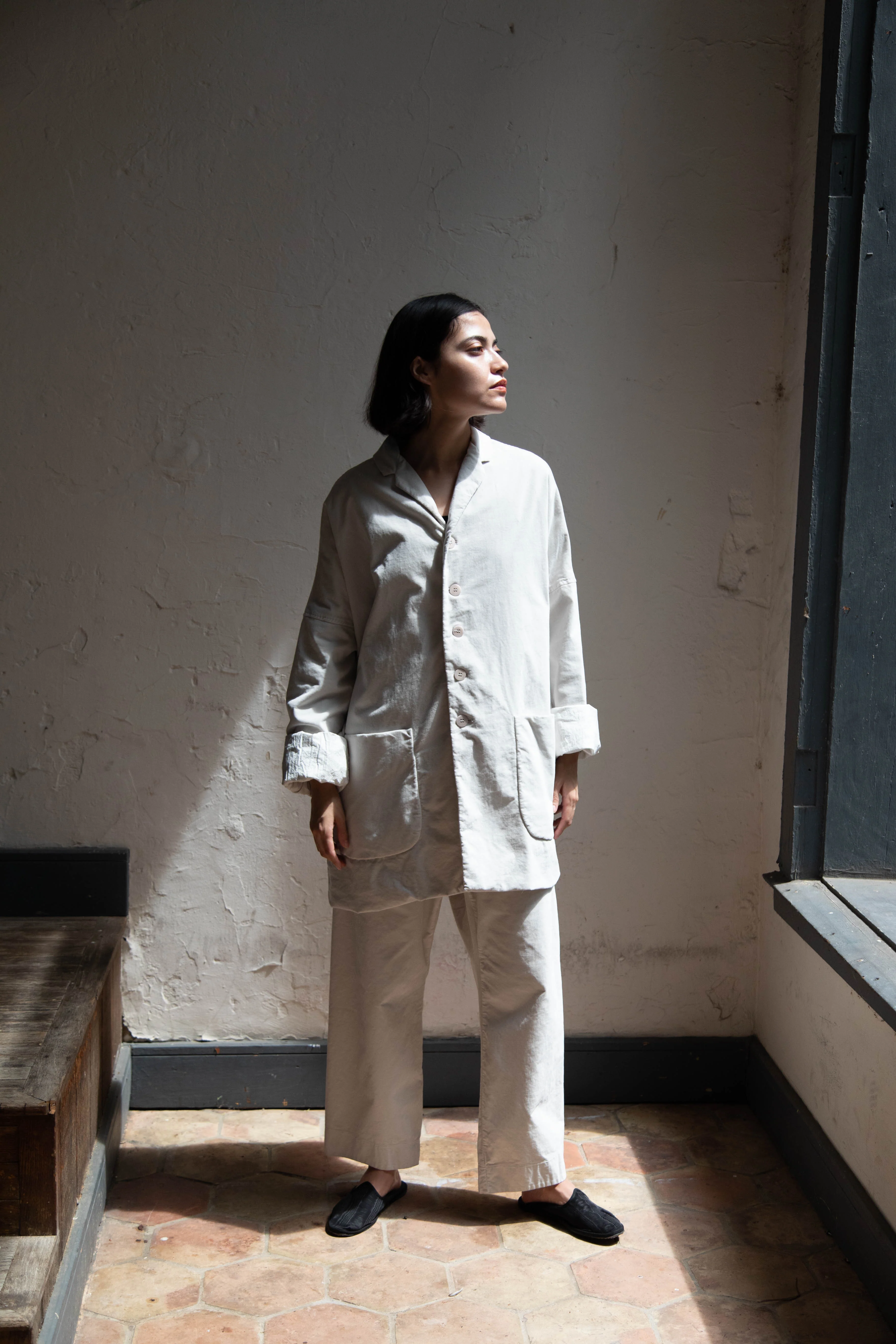 Album di Famiglia | Velvet Big Blazer in Fog - Image 61