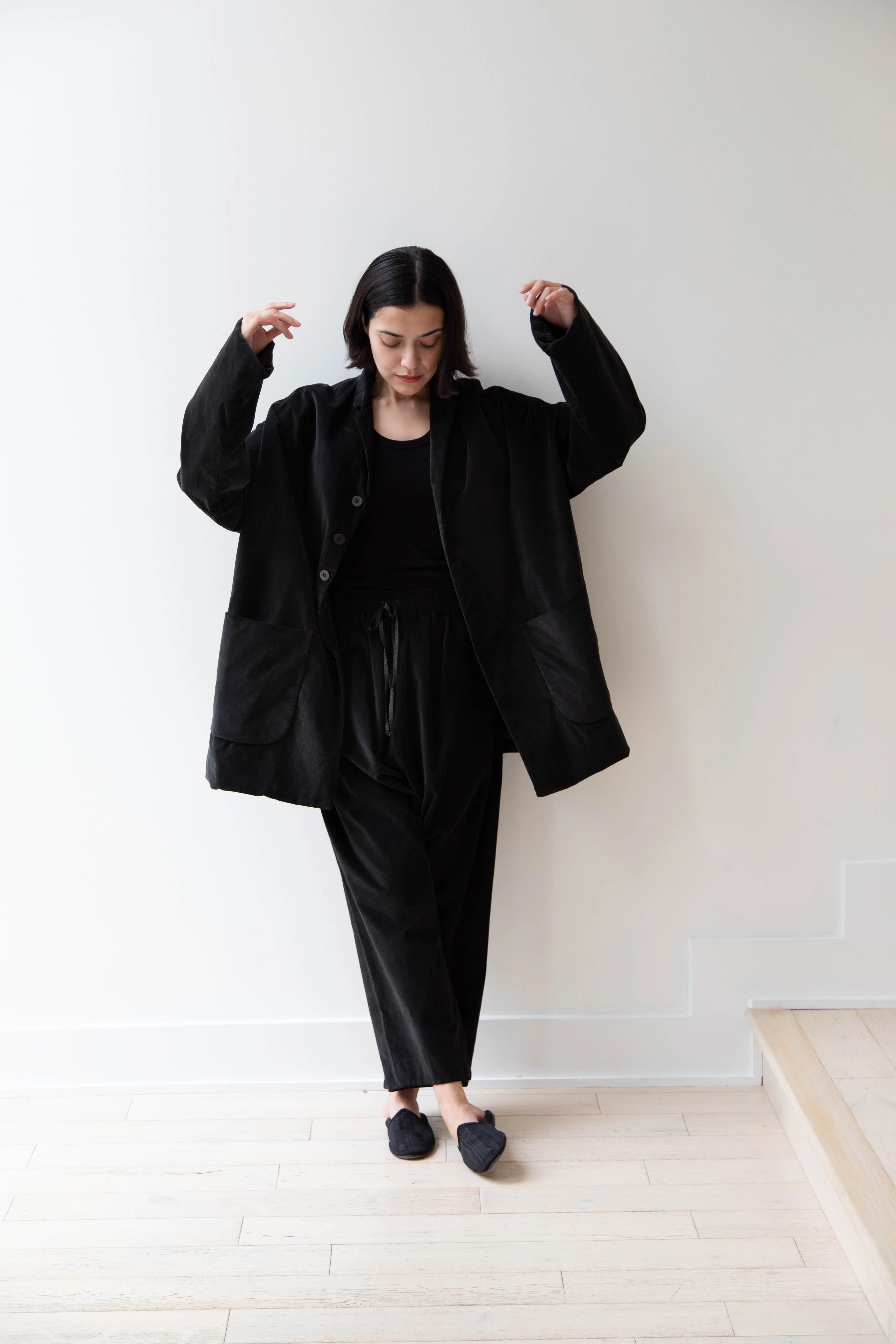 Album di Famiglia | Velvet Big Blazer in Slate - Image 10