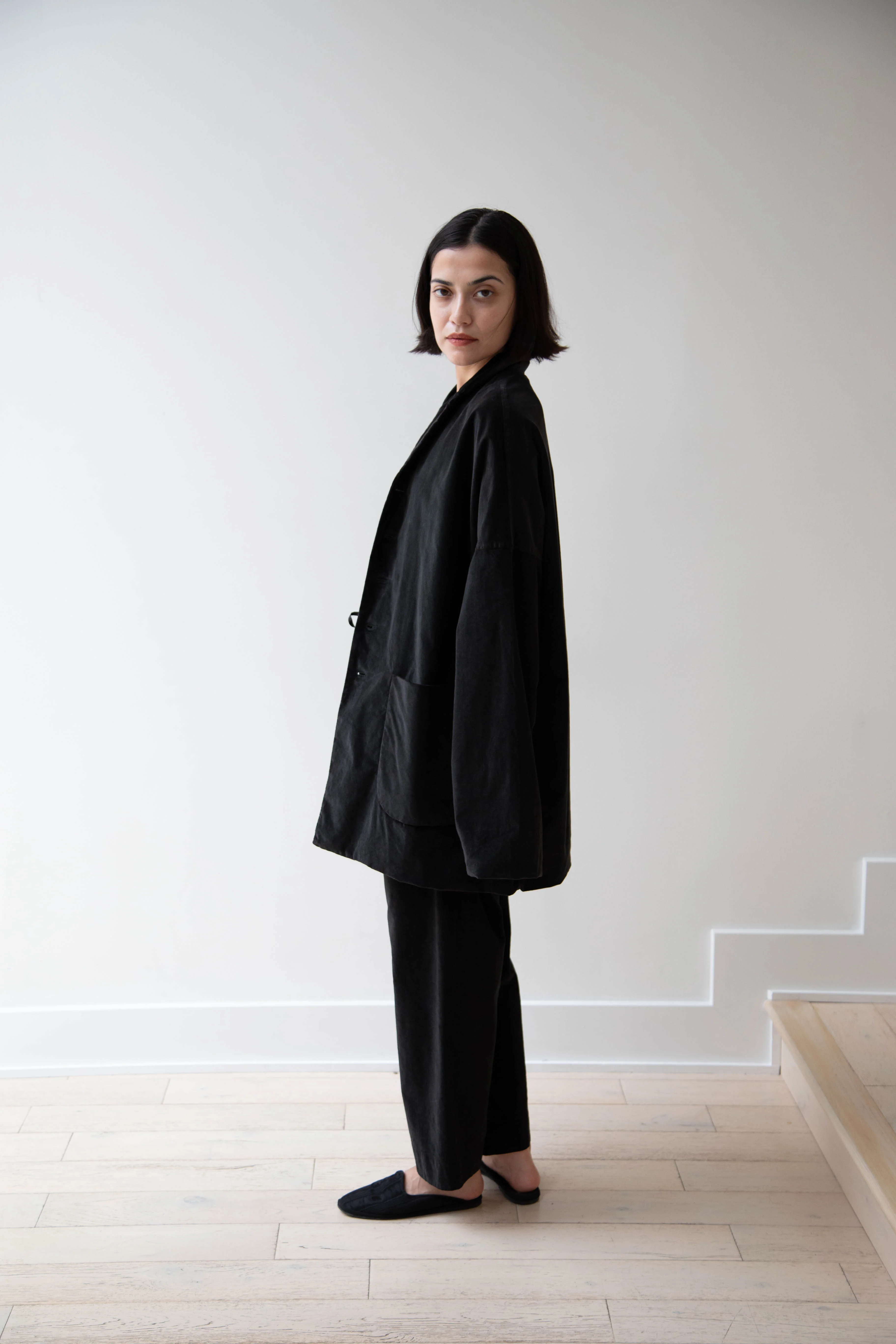 Album di Famiglia | Velvet Big Blazer in Slate - Image 16