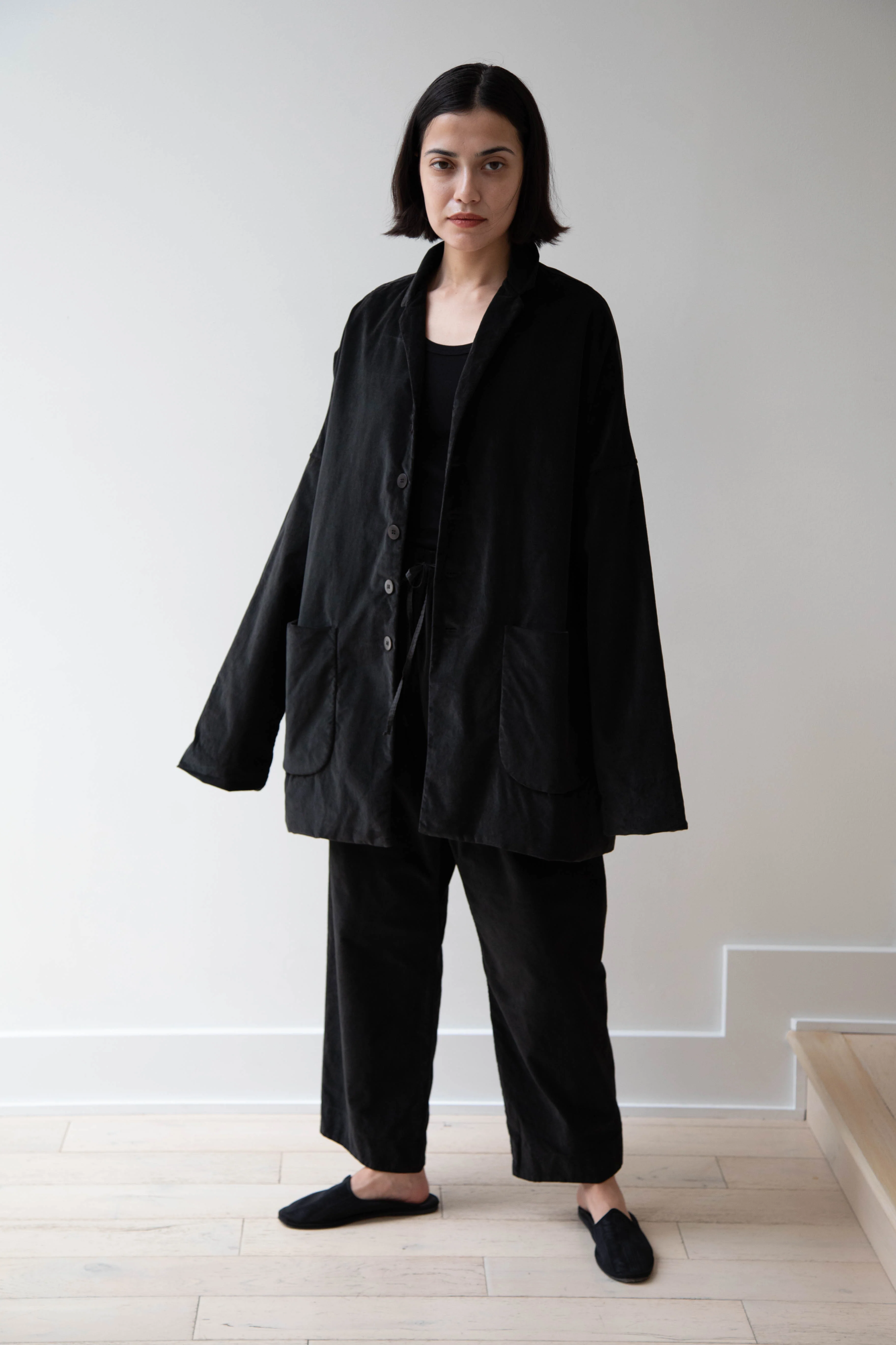 Album di Famiglia | Velvet Big Blazer in Slate - Image 17