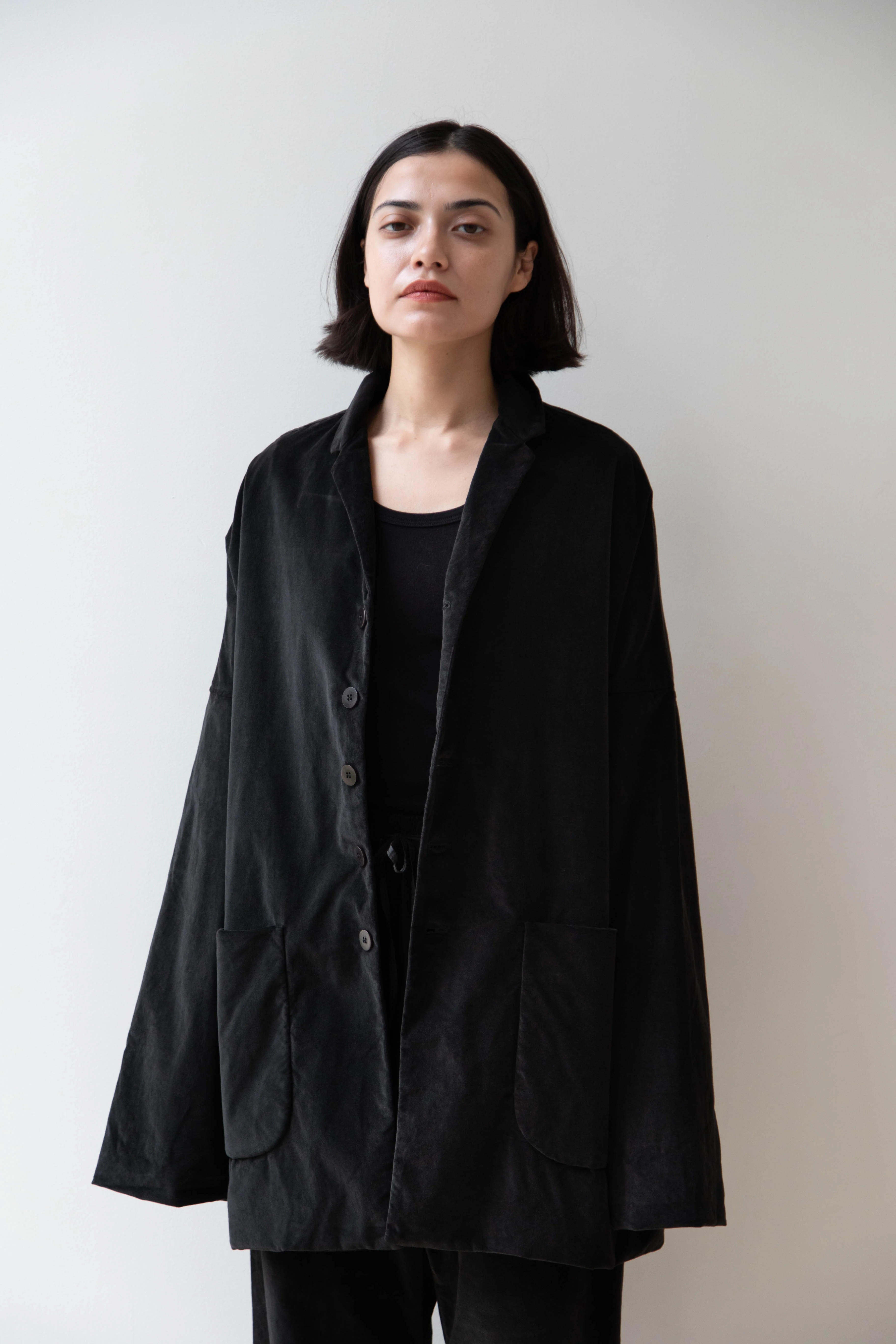 Album di Famiglia | Velvet Big Blazer in Slate - Image 18