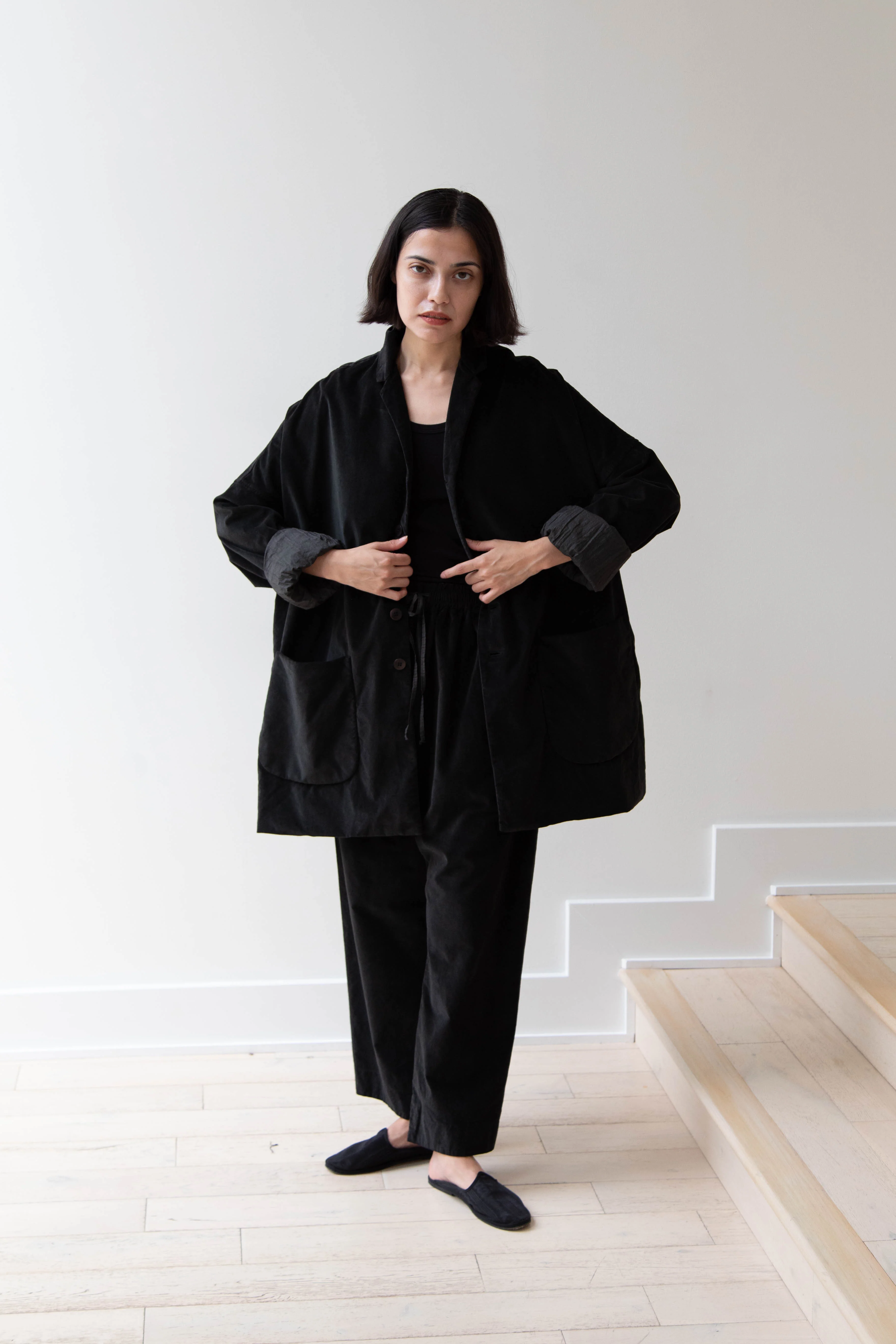 Album di Famiglia | Velvet Big Blazer in Slate - Image 19