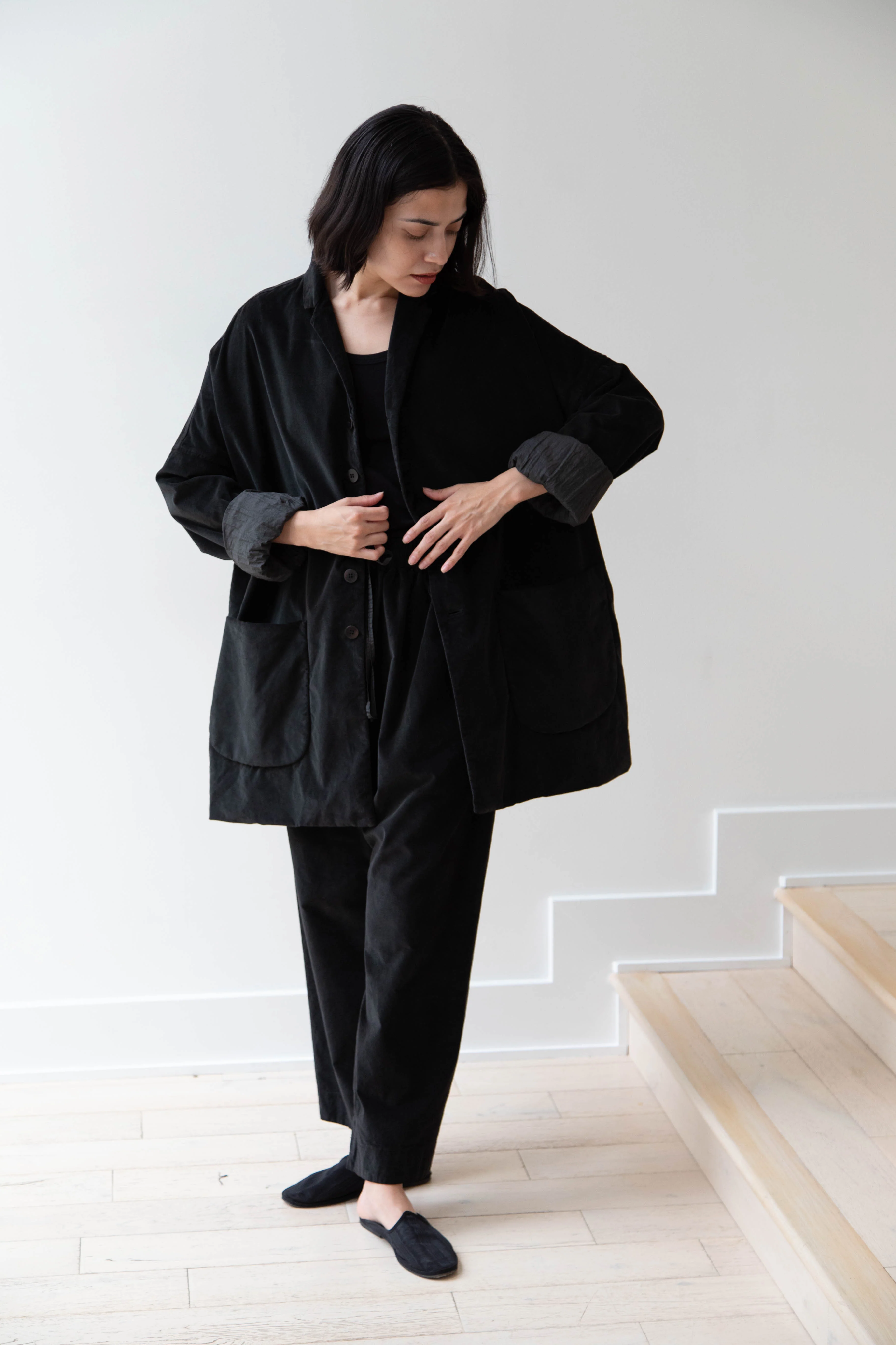Album di Famiglia | Velvet Big Blazer in Slate - Image 20