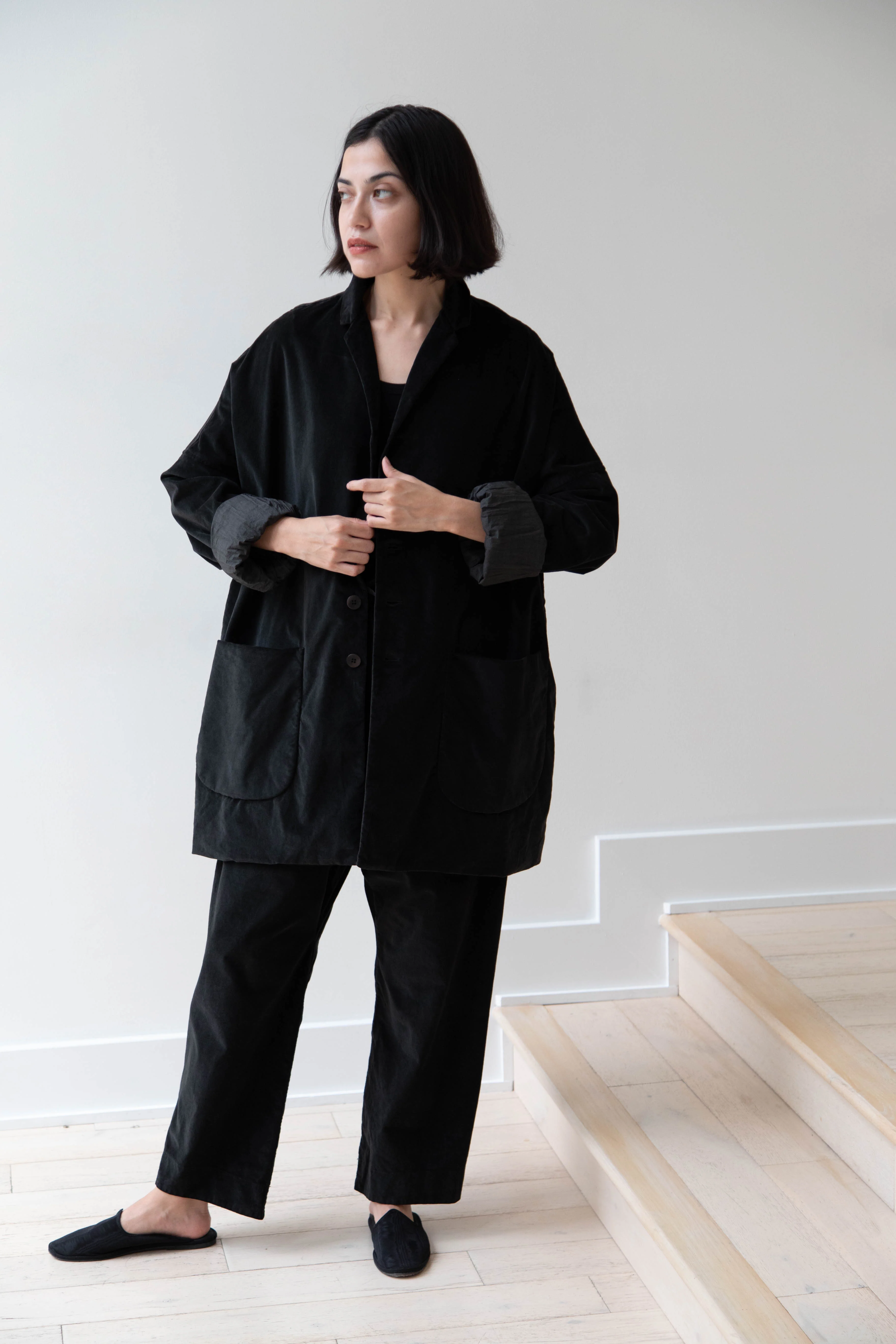 Album di Famiglia | Velvet Big Blazer in Slate - Image 21