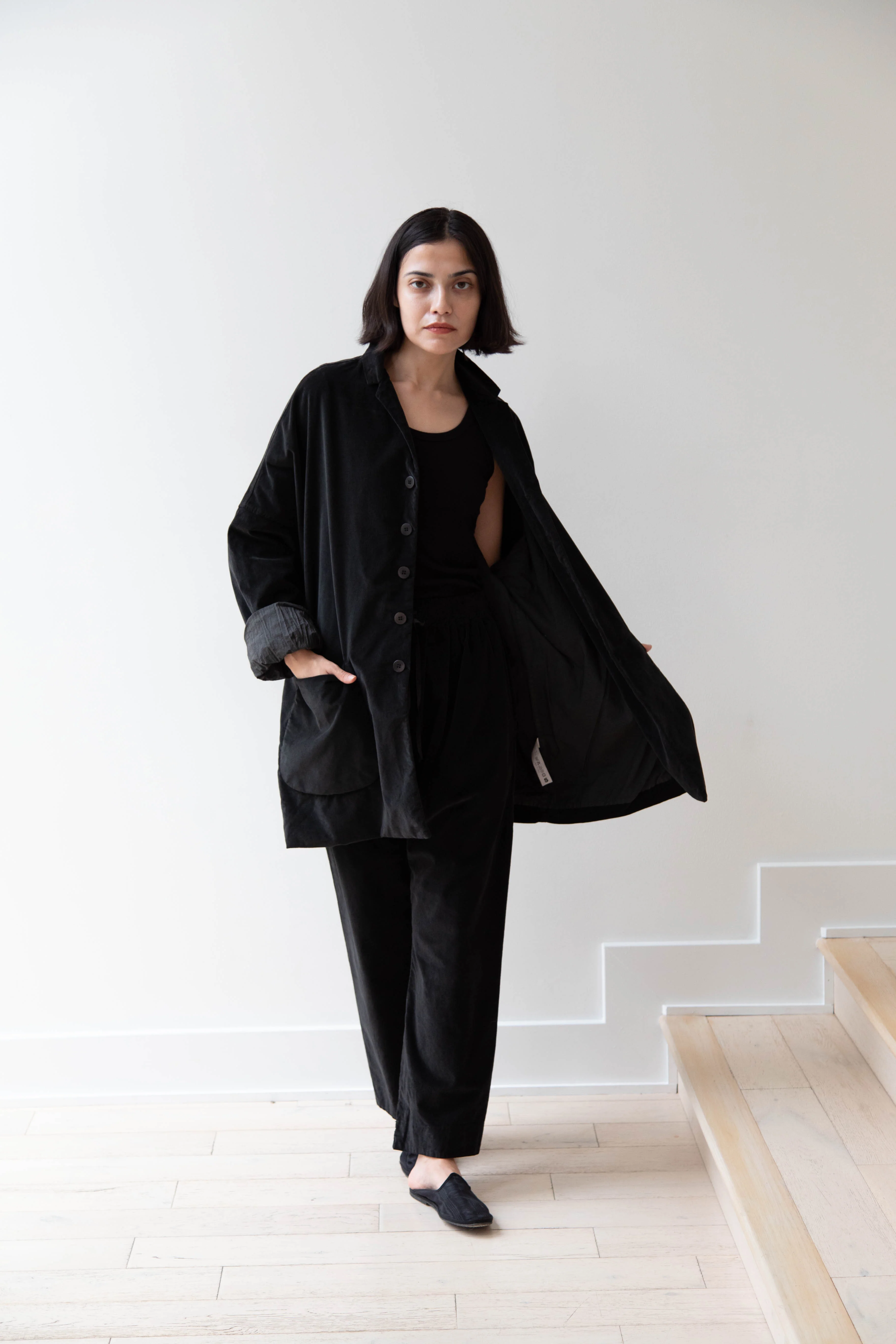 Album di Famiglia | Velvet Big Blazer in Slate - Image 22