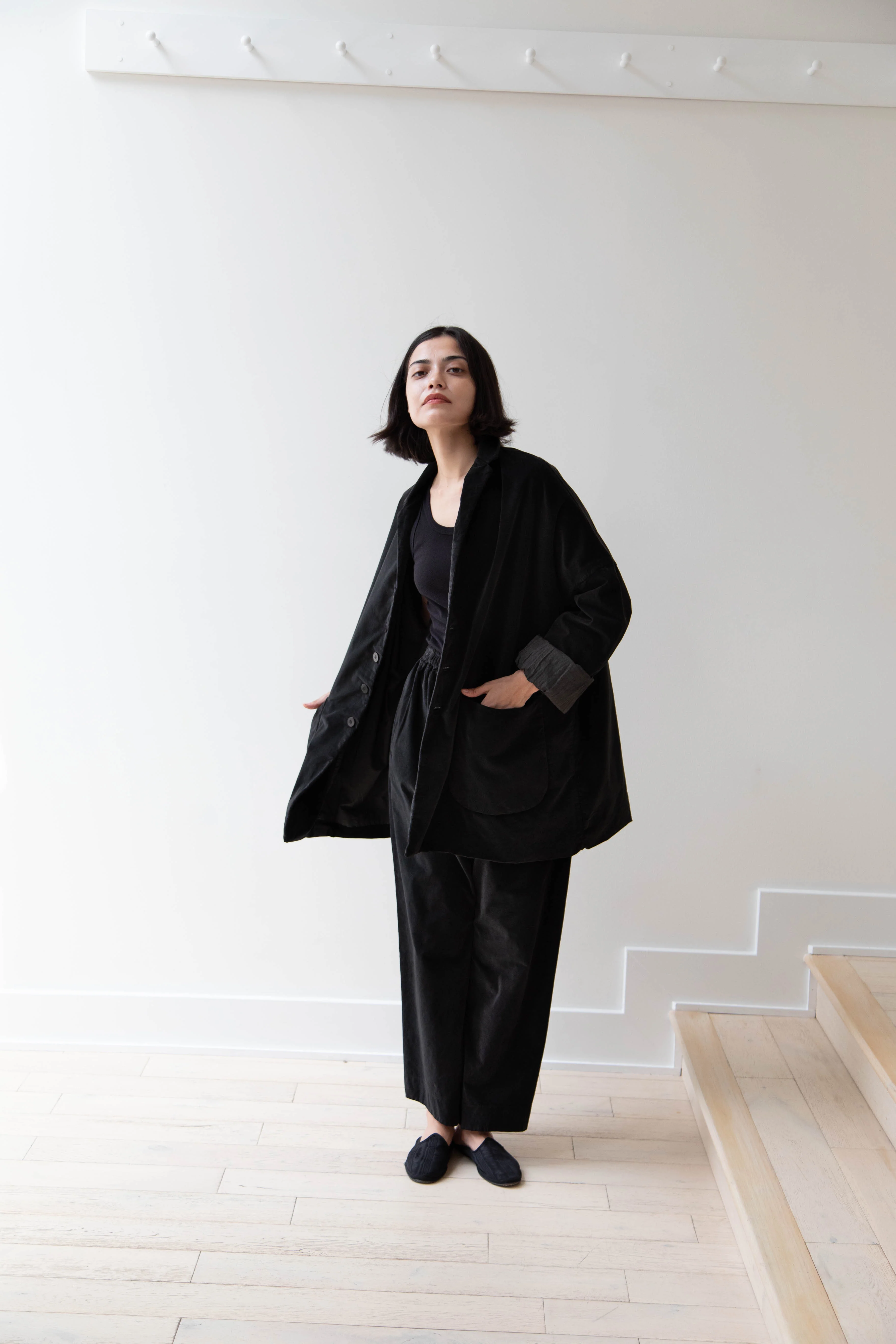 Album di Famiglia | Velvet Big Blazer in Slate - Image 25