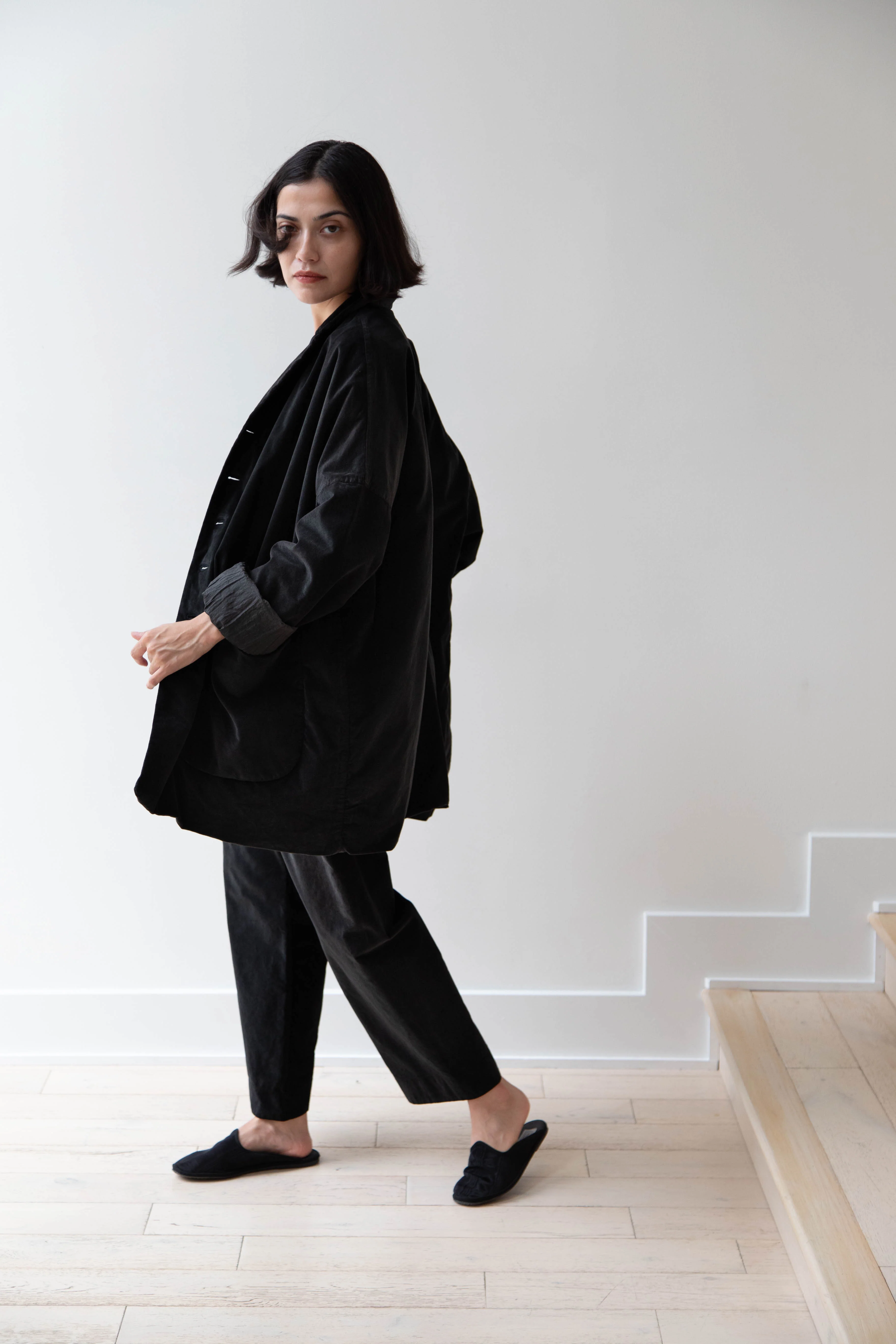 Album di Famiglia | Velvet Big Blazer in Slate - Image 26