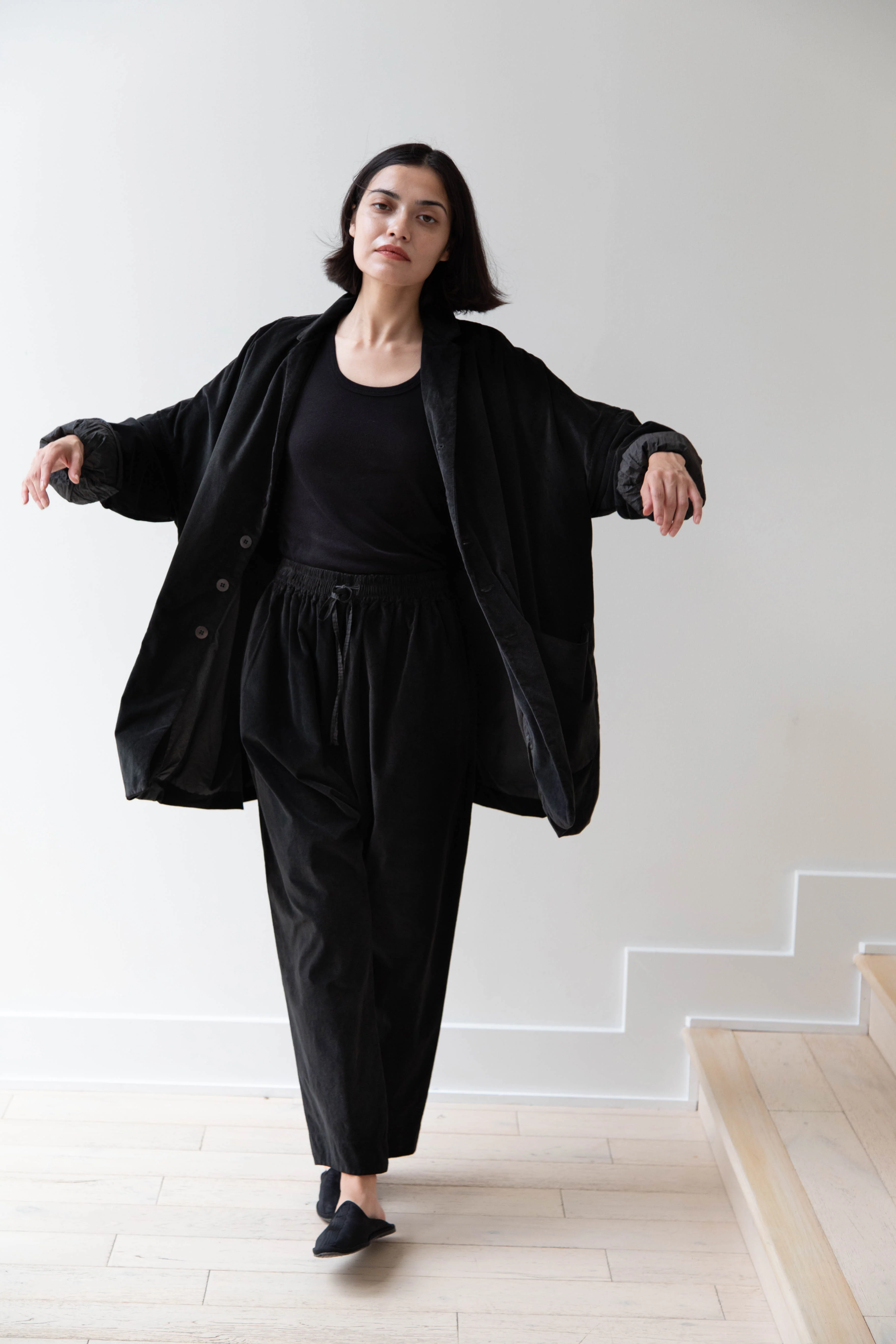 Album di Famiglia | Velvet Big Blazer in Slate - Image 29