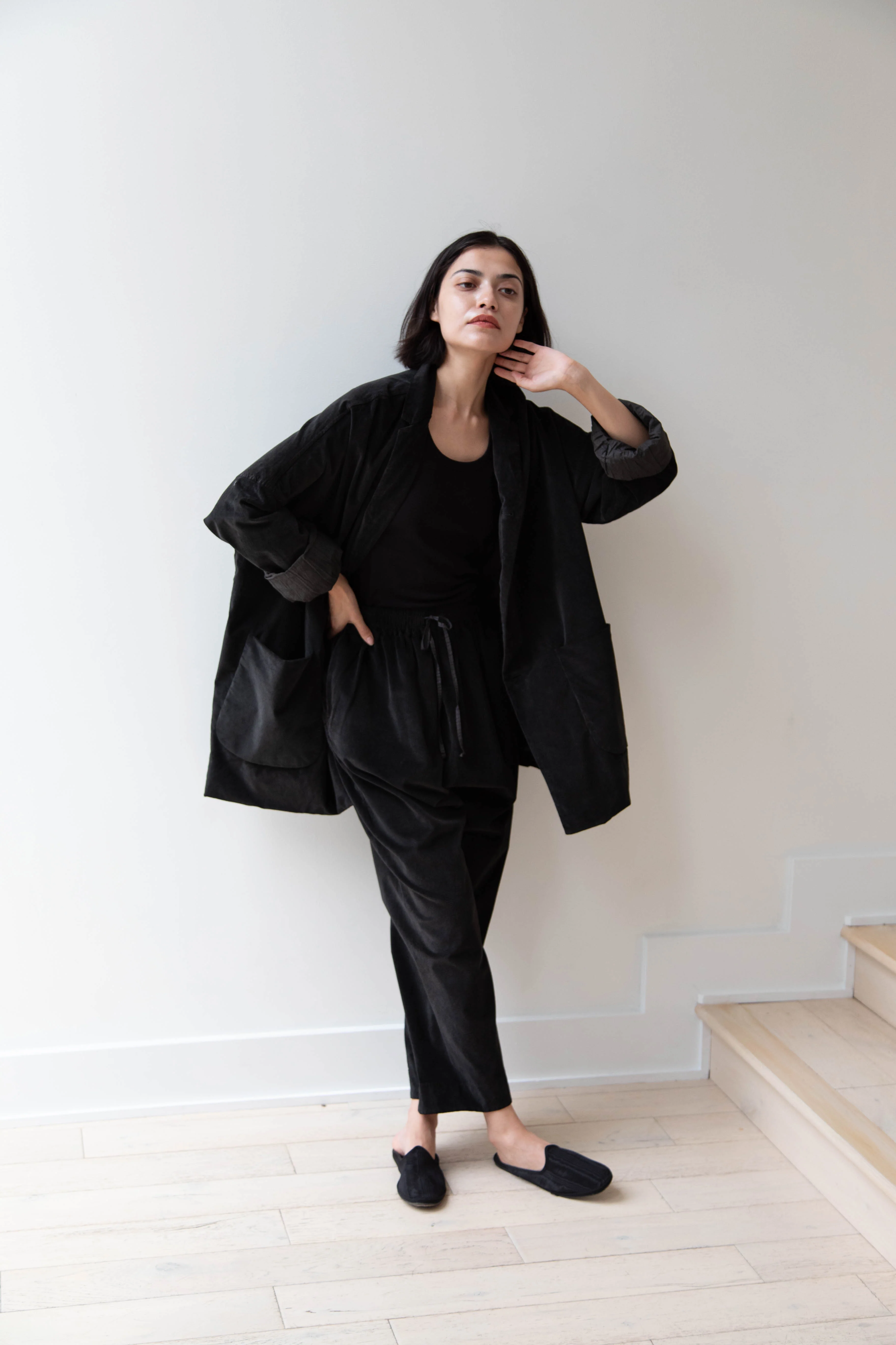 Album di Famiglia | Velvet Big Blazer in Slate - Image 34