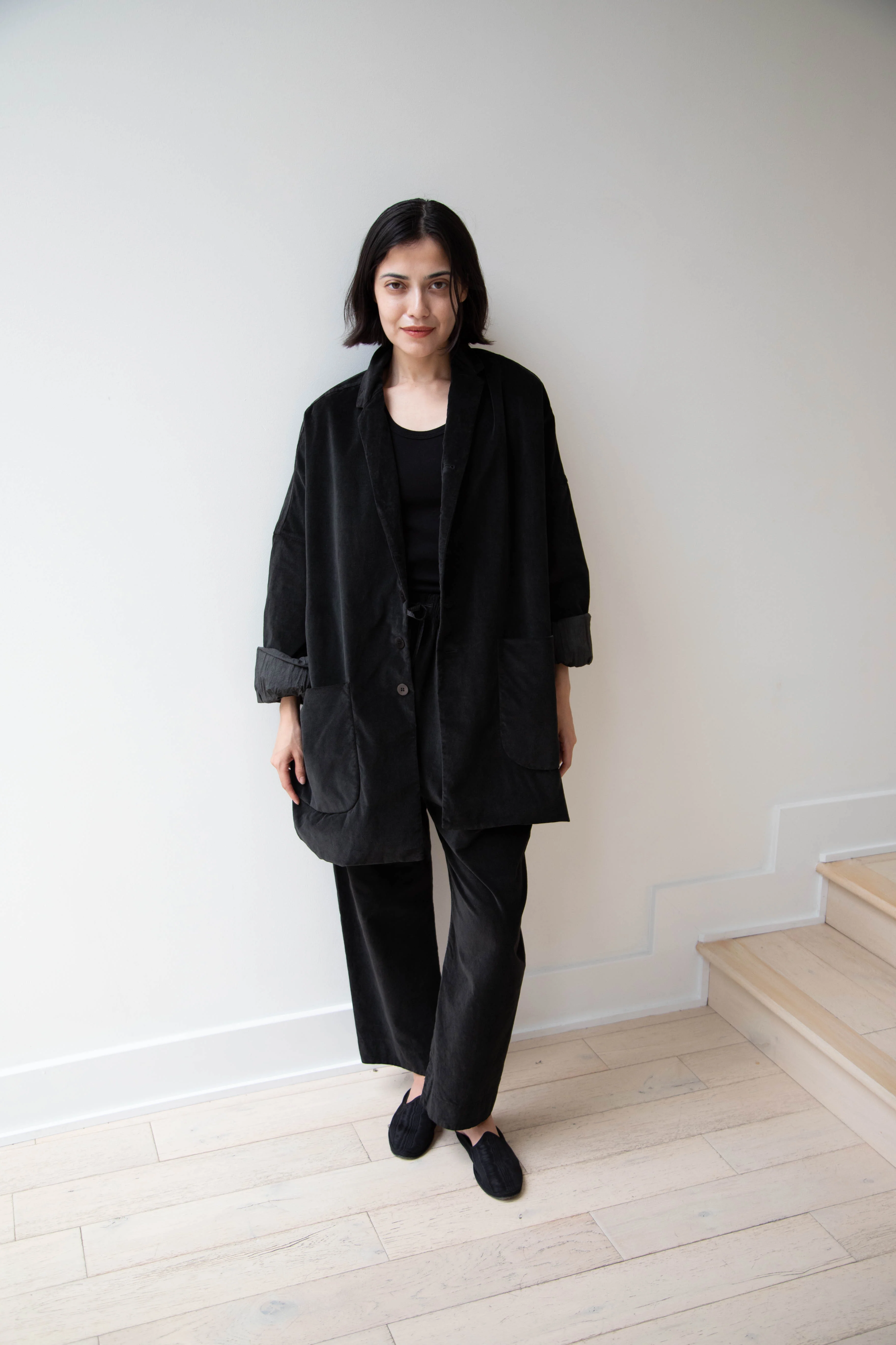 Album di Famiglia | Velvet Big Blazer in Slate - Image 37