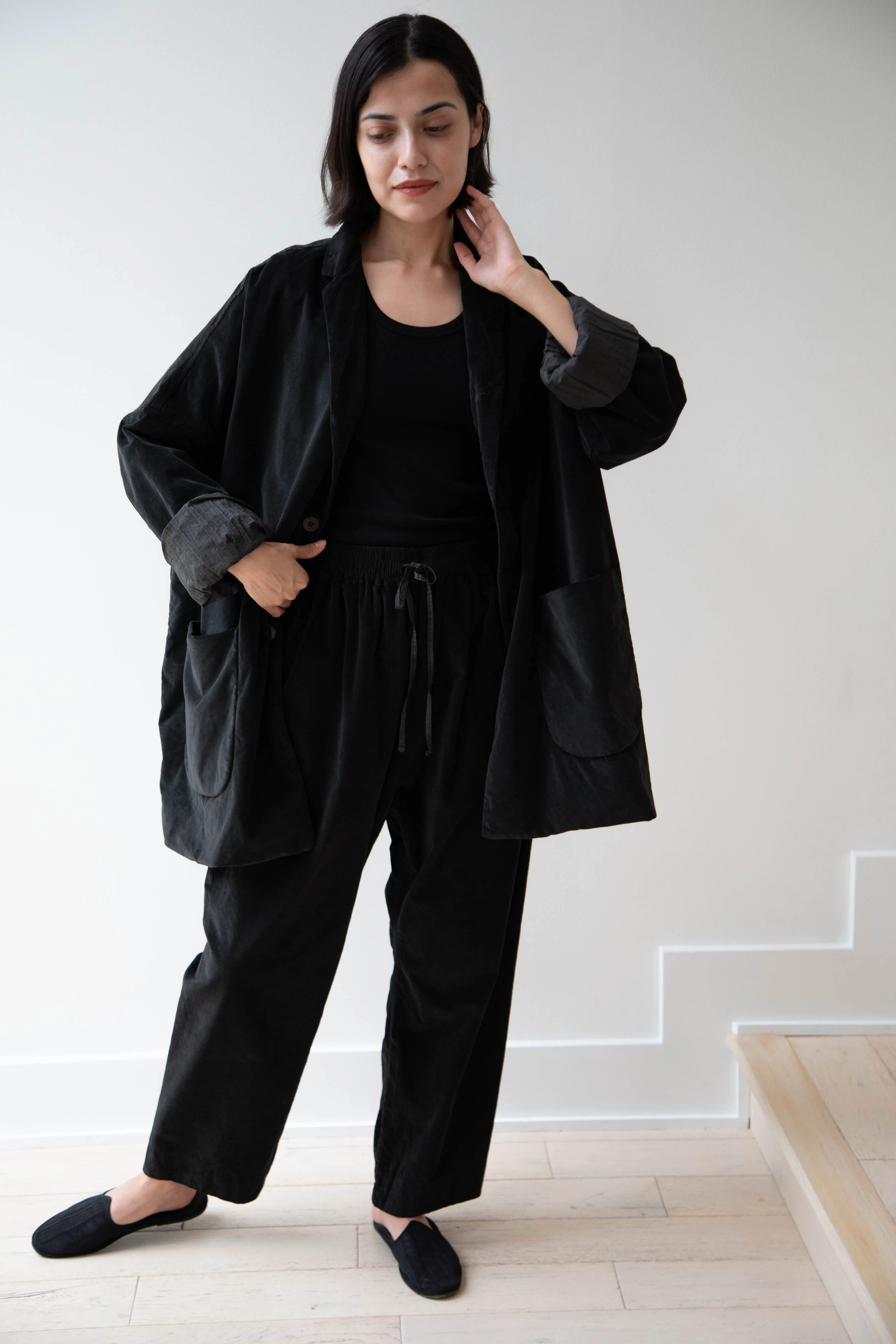 Album di Famiglia | Velvet Big Blazer in Slate - Image 40