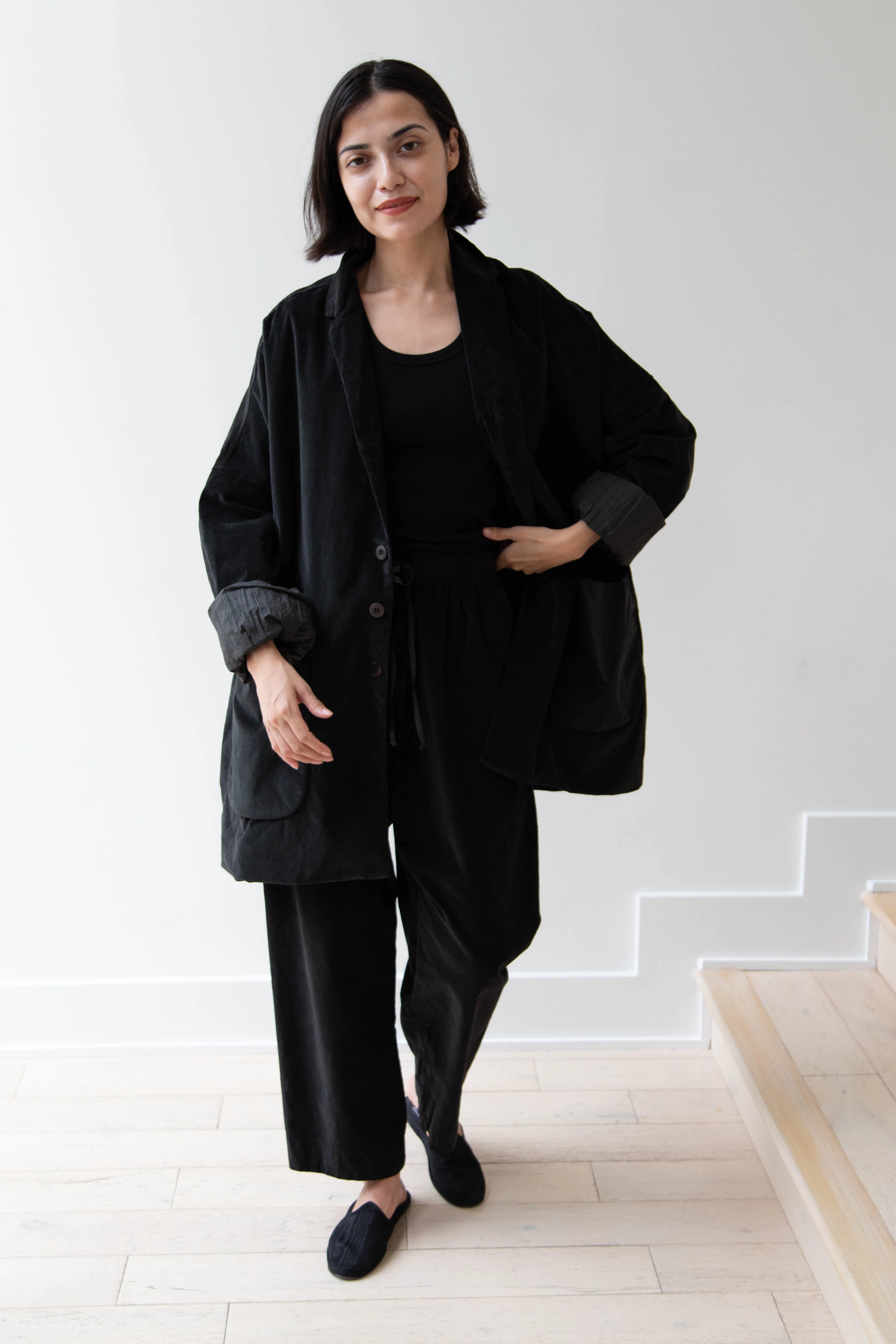 Album di Famiglia | Velvet Big Blazer in Slate - Image 41