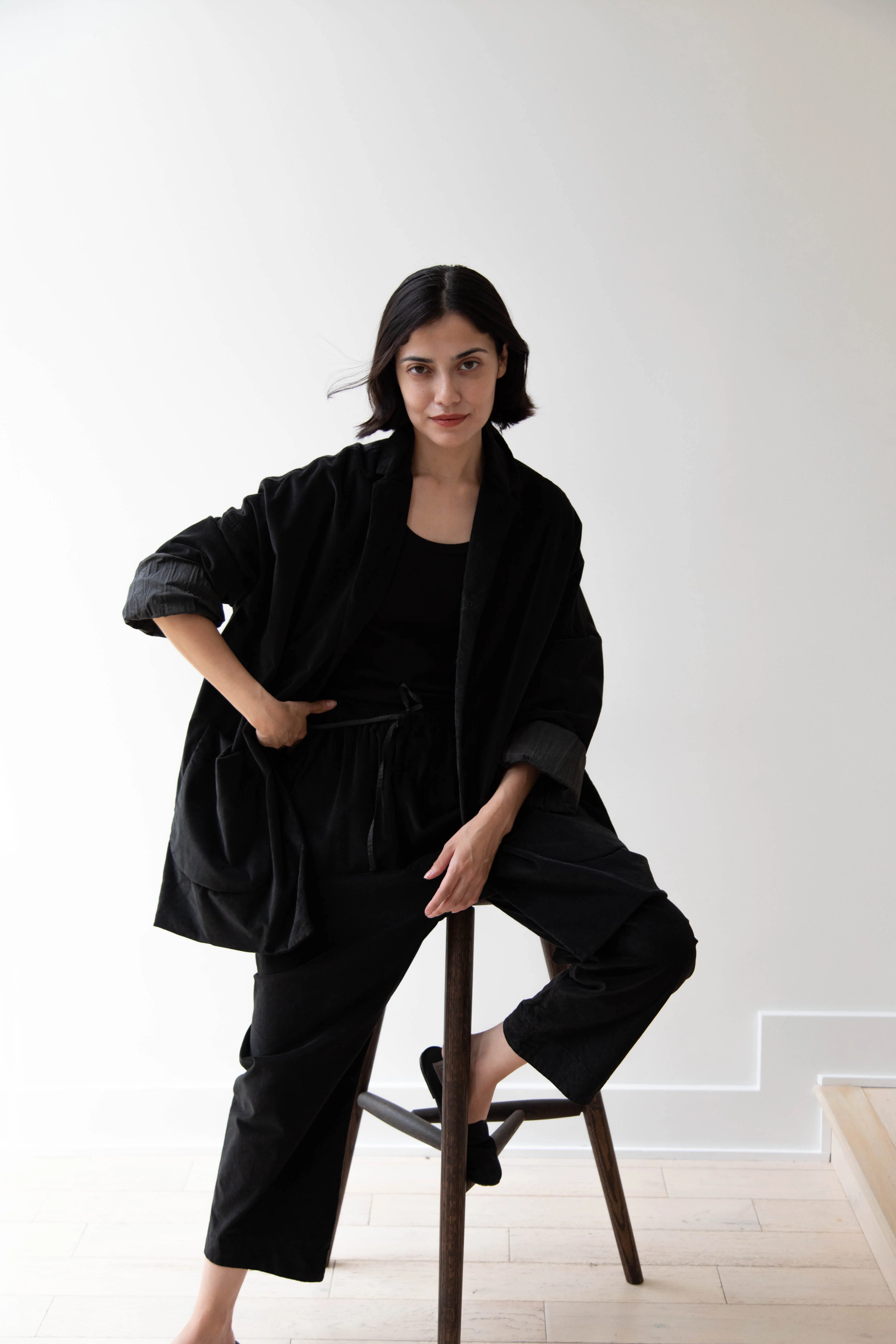 Album di Famiglia | Velvet Big Blazer in Slate - Image 43