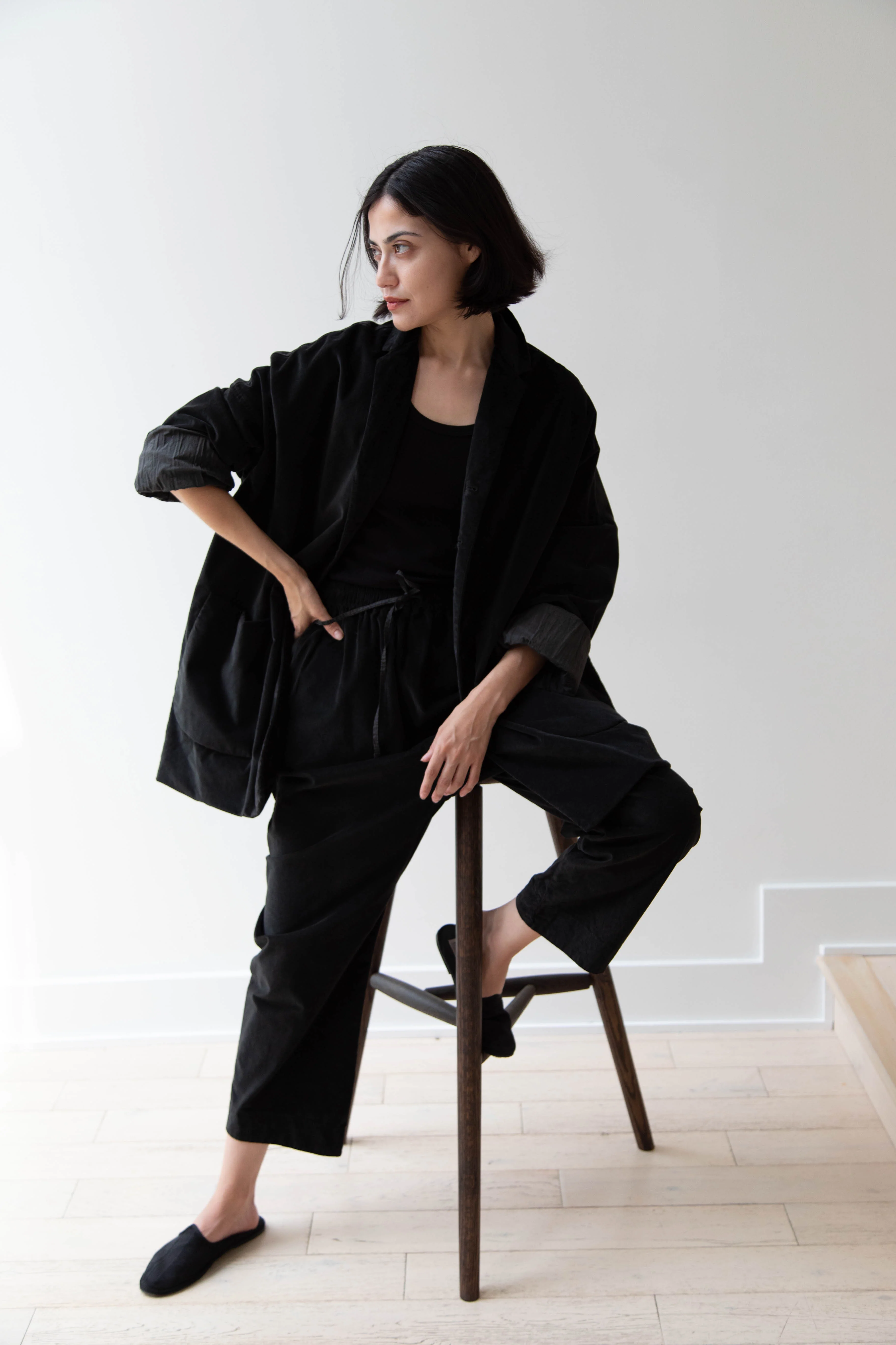 Album di Famiglia | Velvet Big Blazer in Slate - Image 45