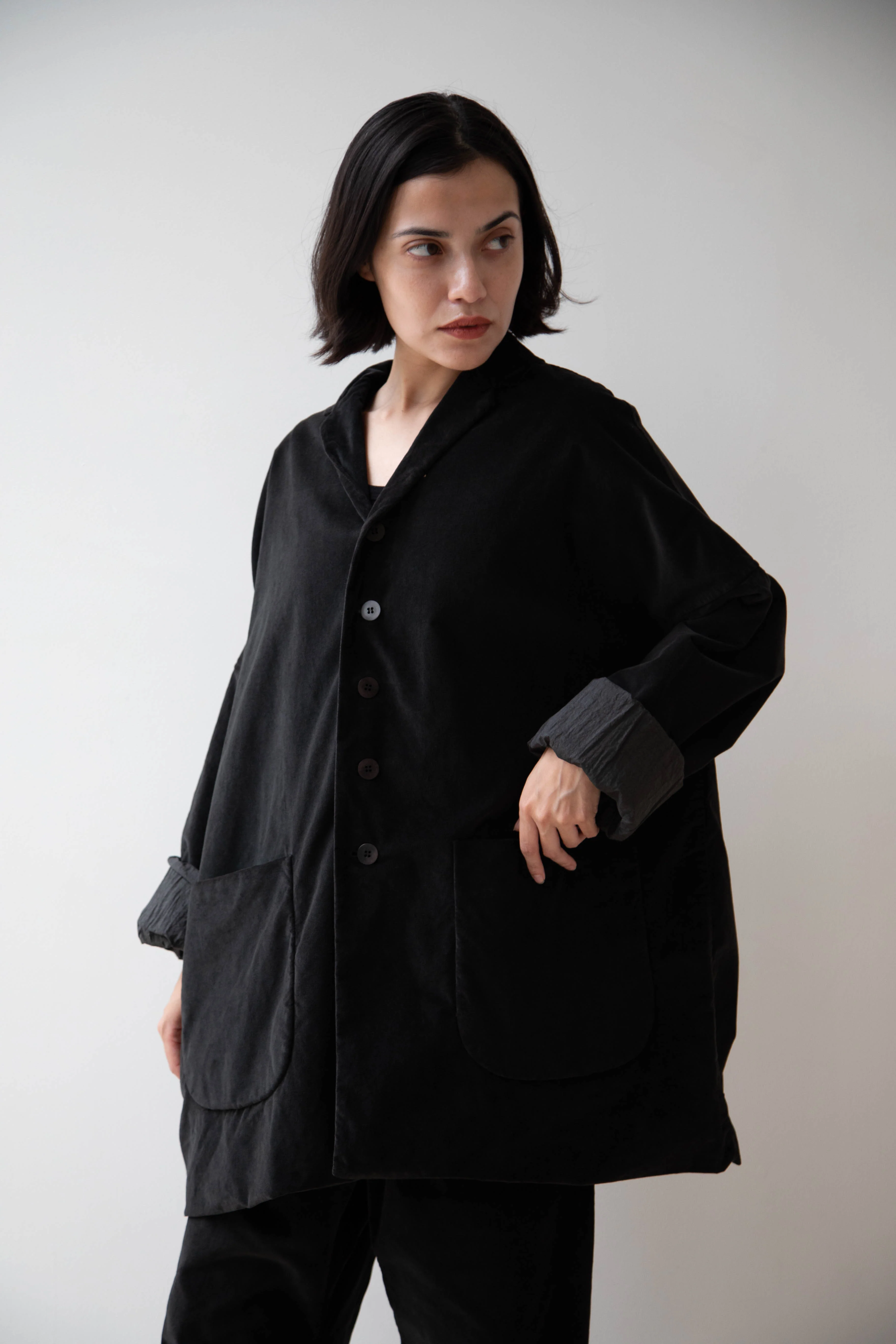 Album di Famiglia | Velvet Big Blazer in Slate - Image 54