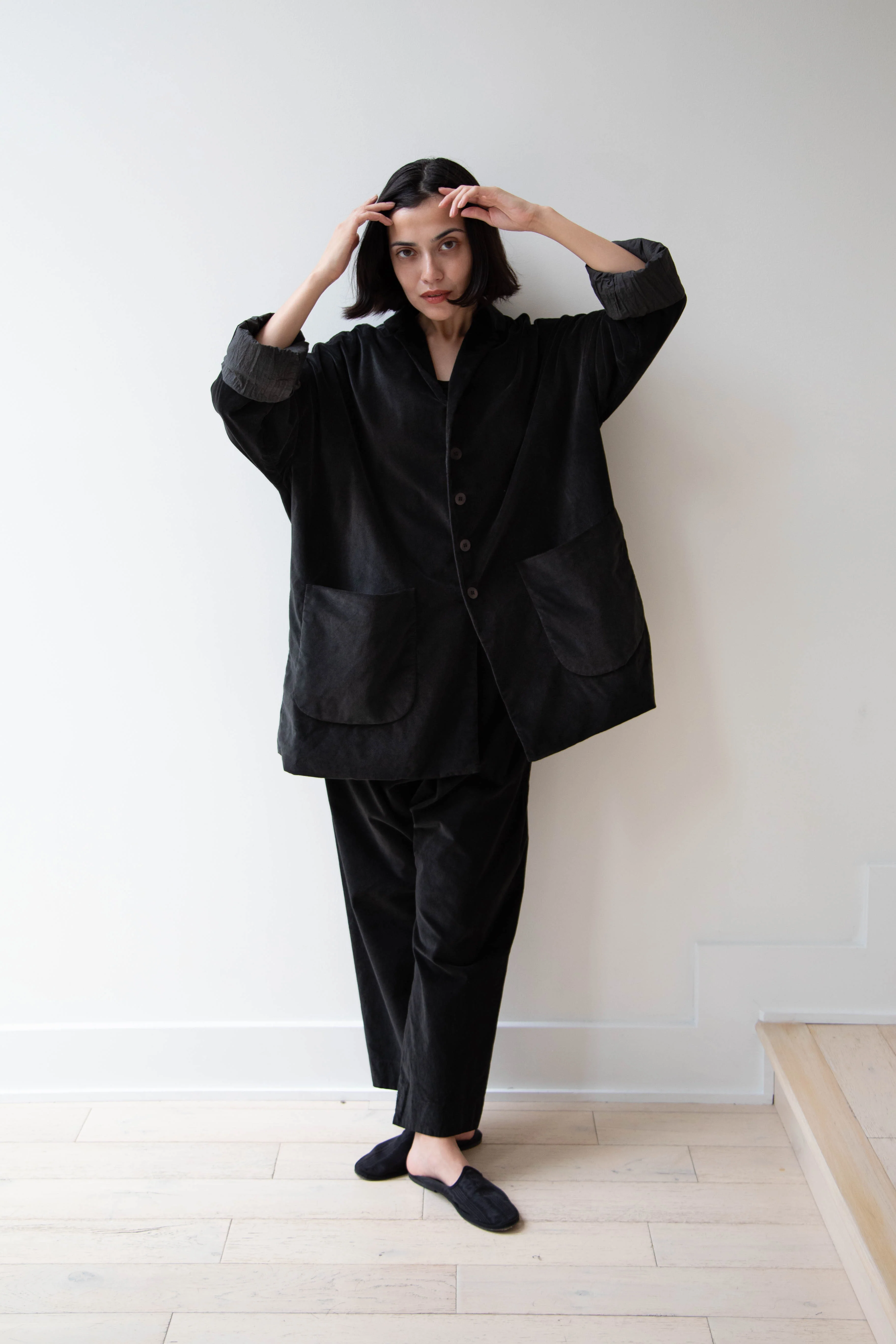 Album di Famiglia | Velvet Big Blazer in Slate - Image 55