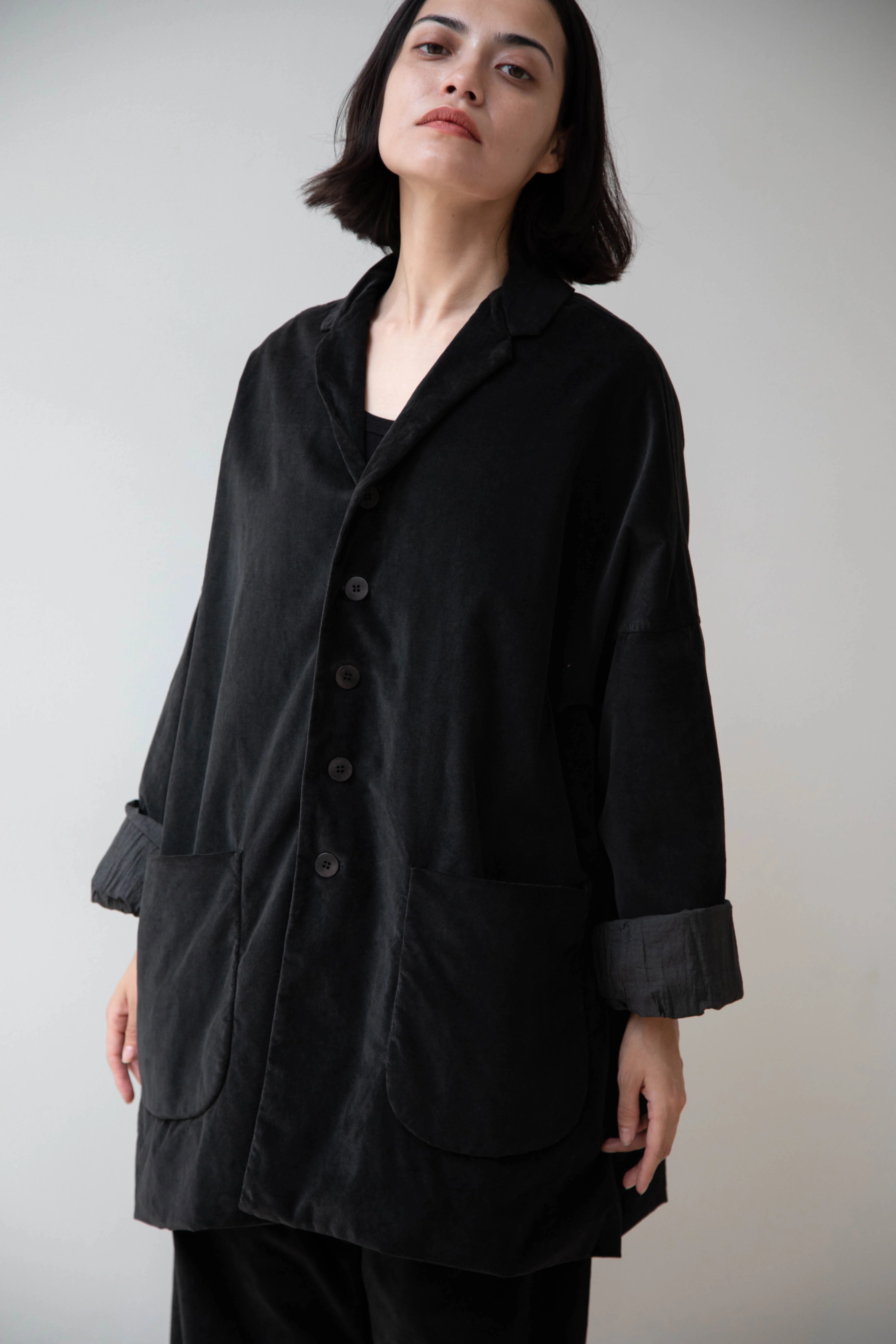 Album di Famiglia | Velvet Big Blazer in Slate - Image 56