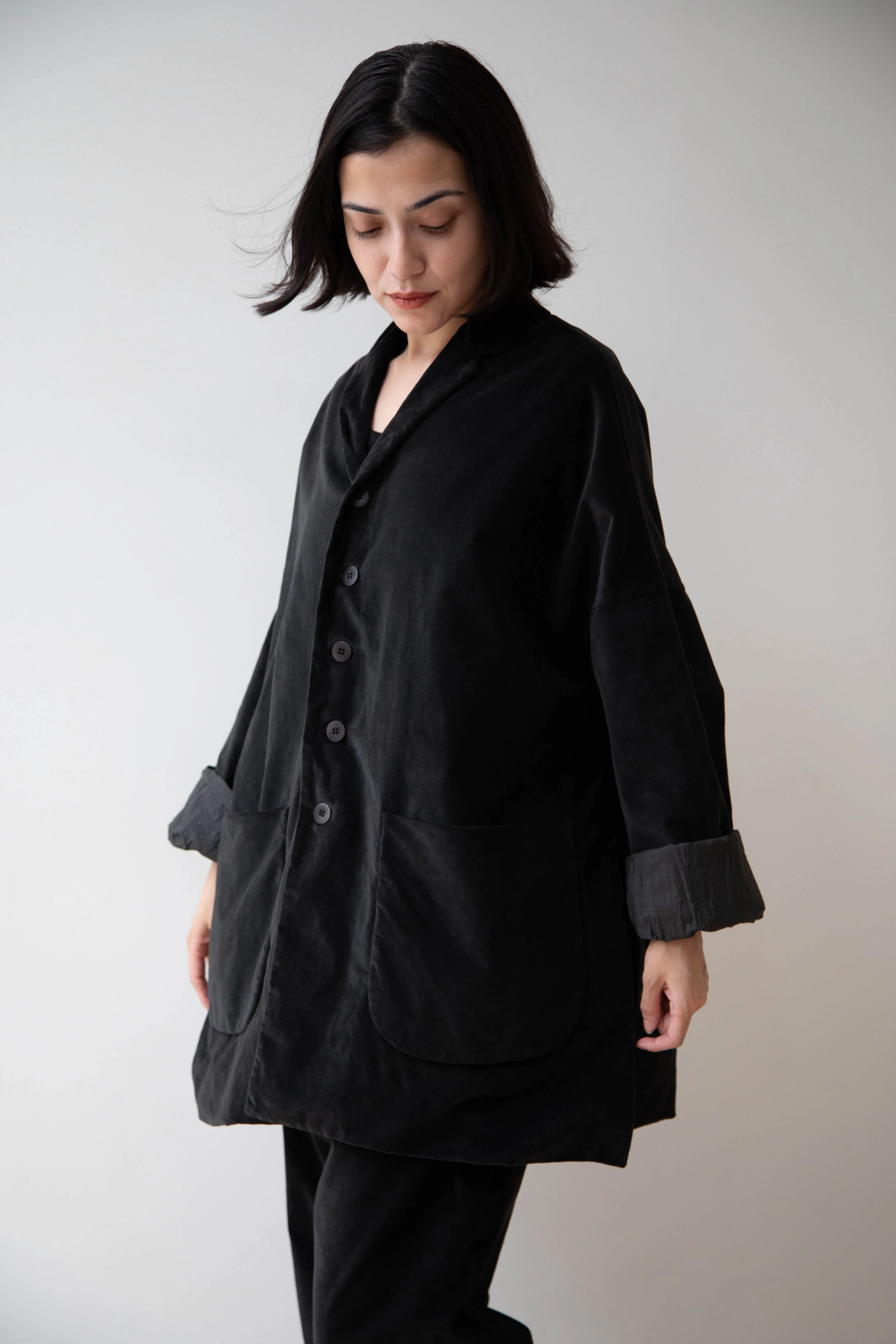 Album di Famiglia | Velvet Big Blazer in Slate - Image 57