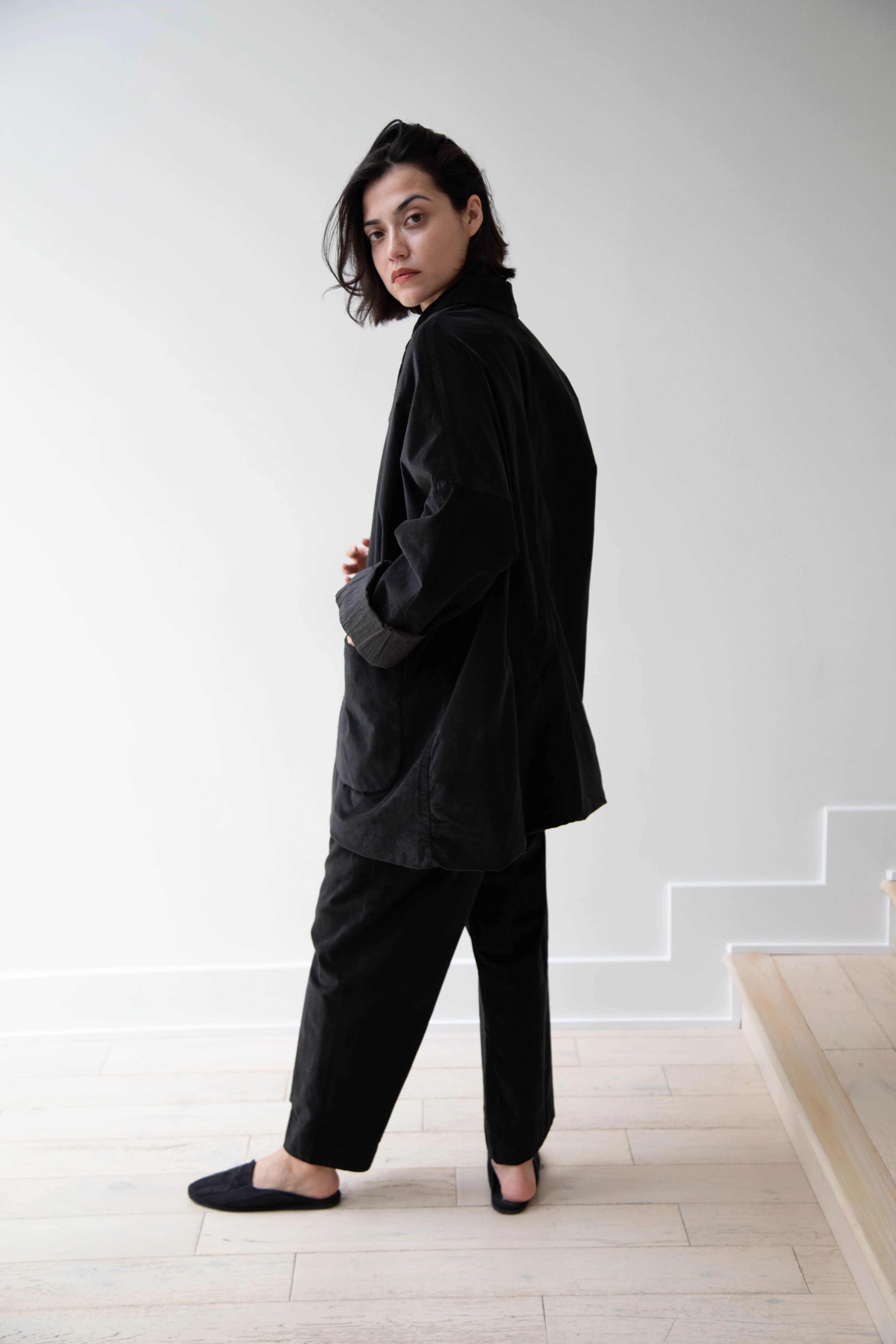 Album di Famiglia | Velvet Big Blazer in Slate - Image 59