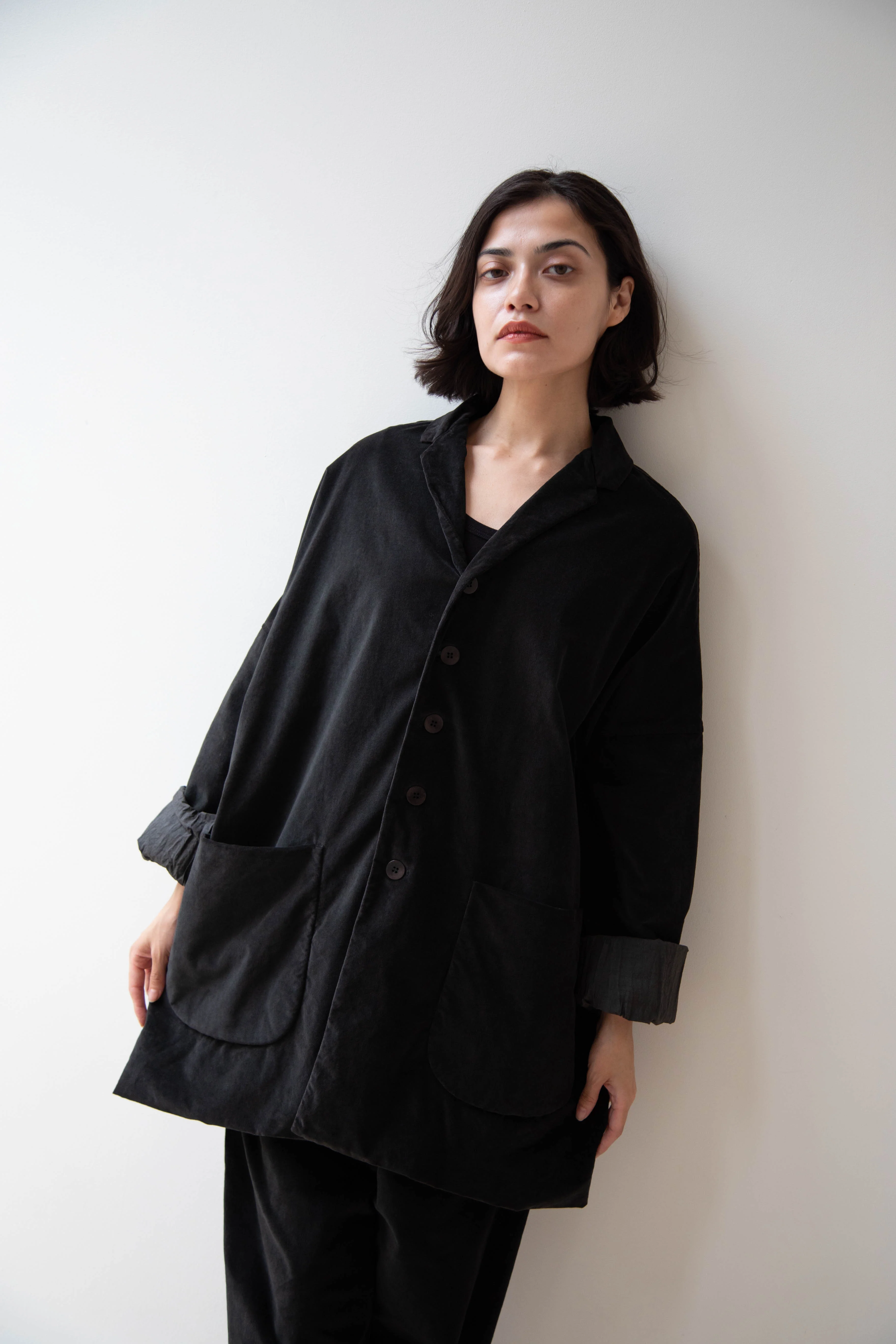 Album di Famiglia | Velvet Big Blazer in Slate - Image 60