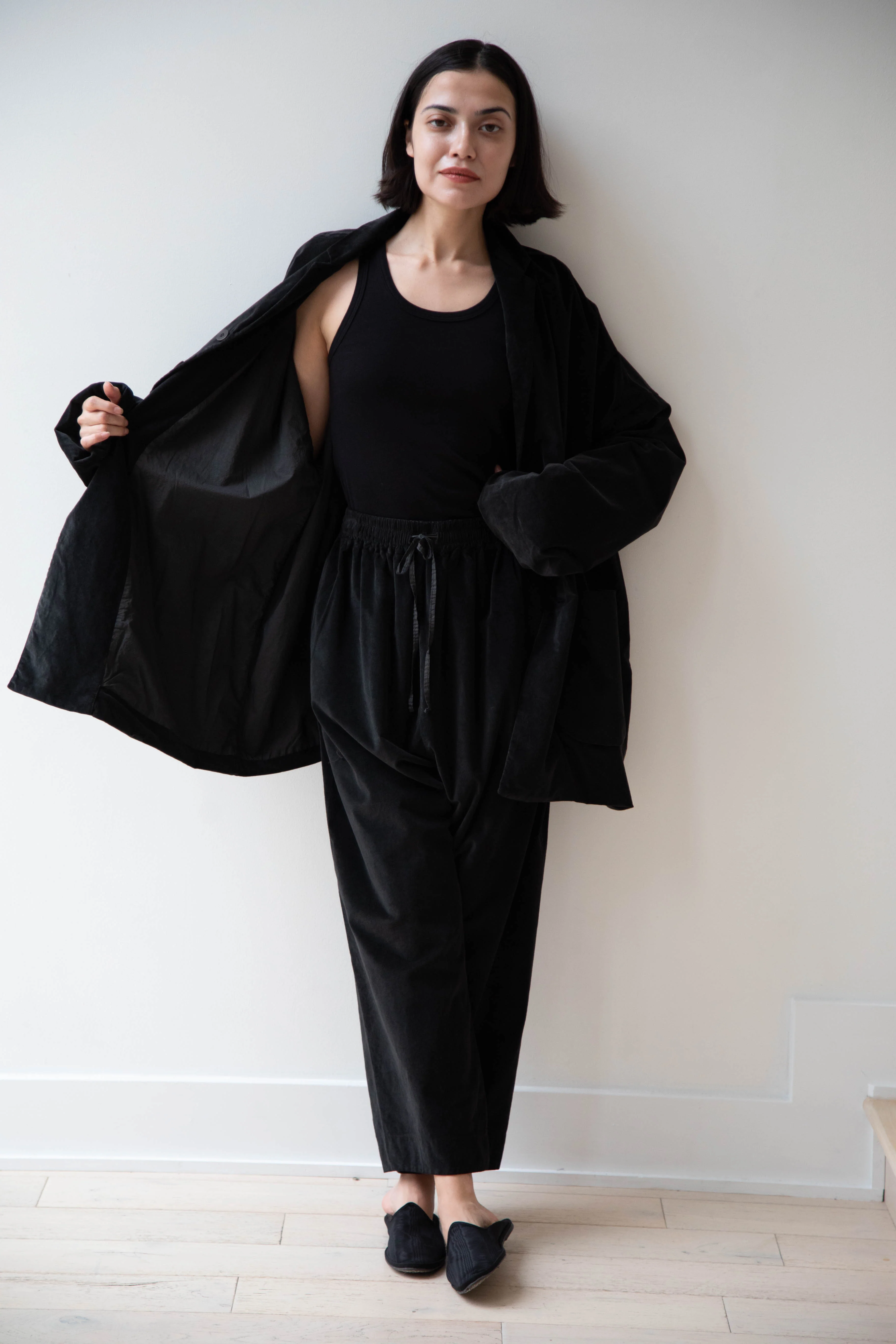 Album di Famiglia | Velvet Big Blazer in Slate - Image 8